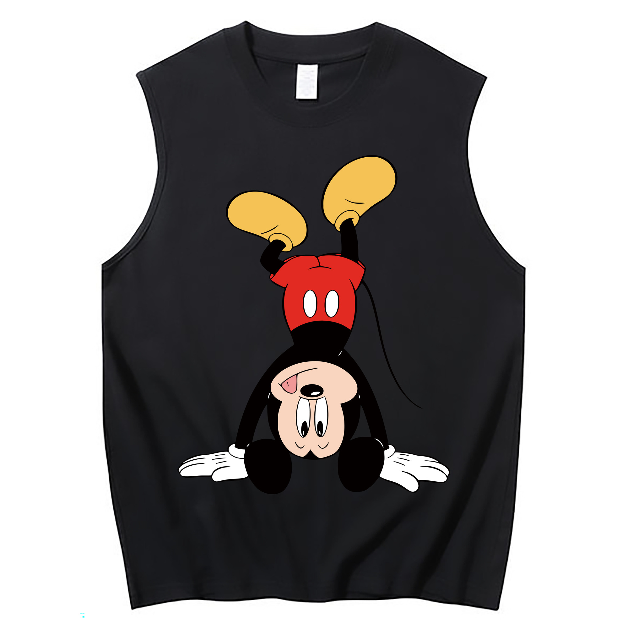 ミッキーマウス Mickey Mouse コットン100％タンクトップ（フロントプリント）
