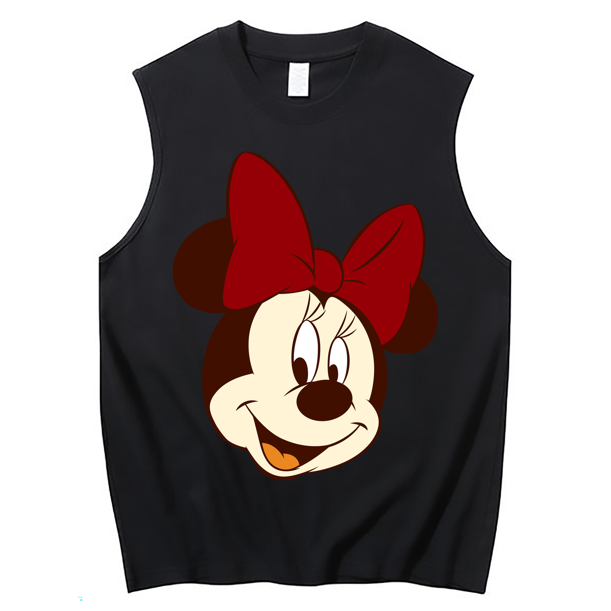 ミッキーマウス Mickey Mouse コットン100％タンクトップ（フロントプリント）