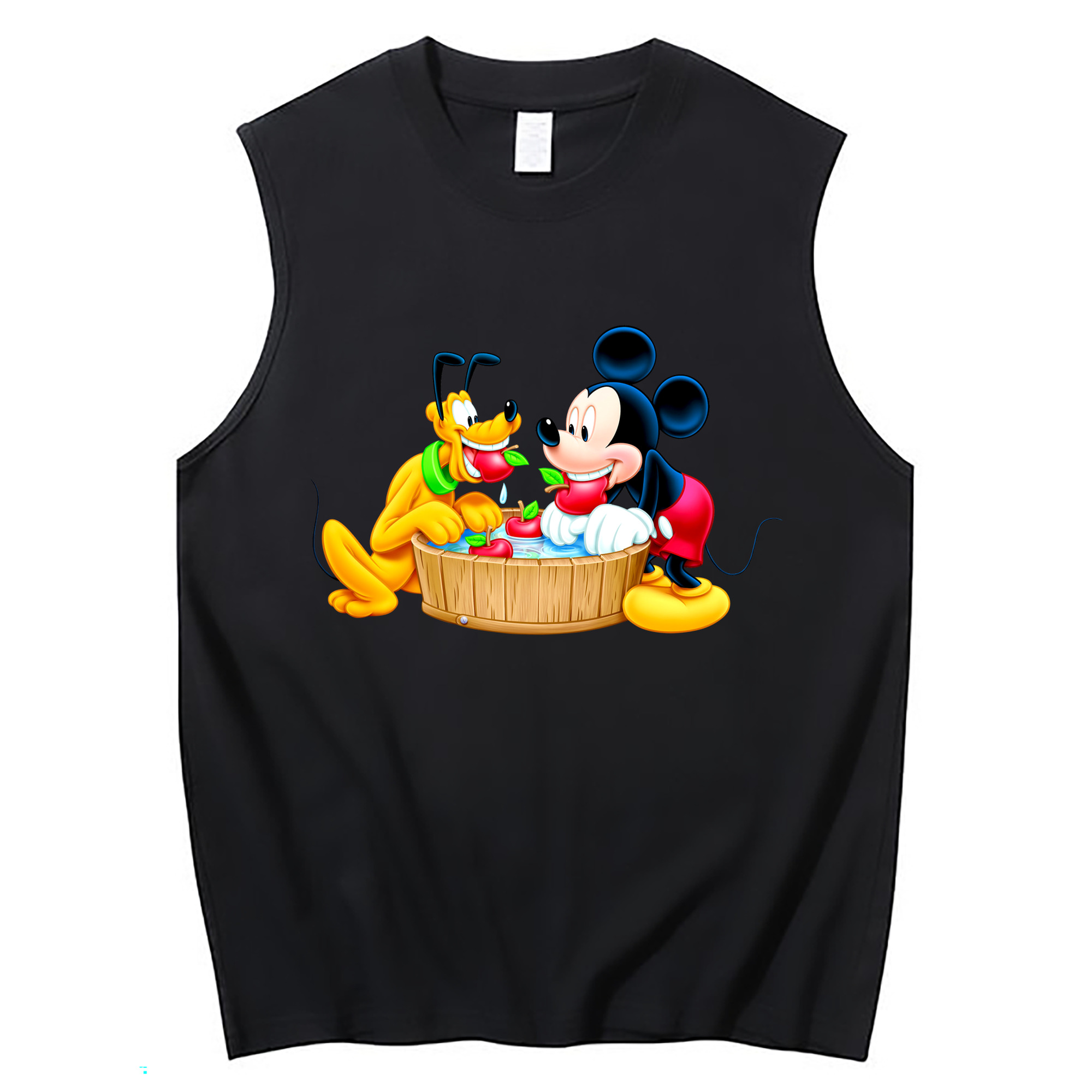 ミッキーマウス Mickey Mouse コットン100％タンクトップ（フロントプリント）