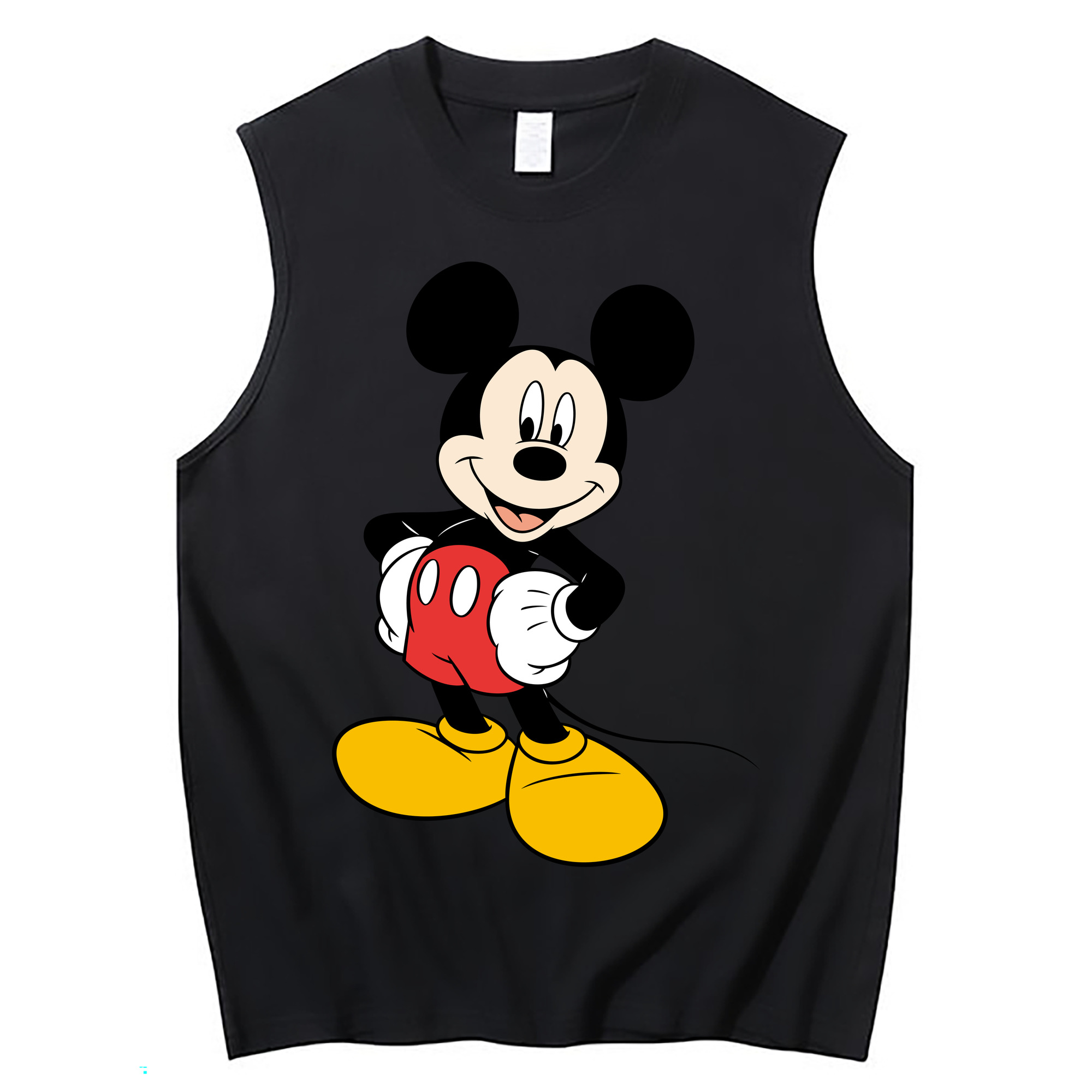 ミッキーマウス Mickey Mouse コットン100％タンクトップ（フロントプリント）