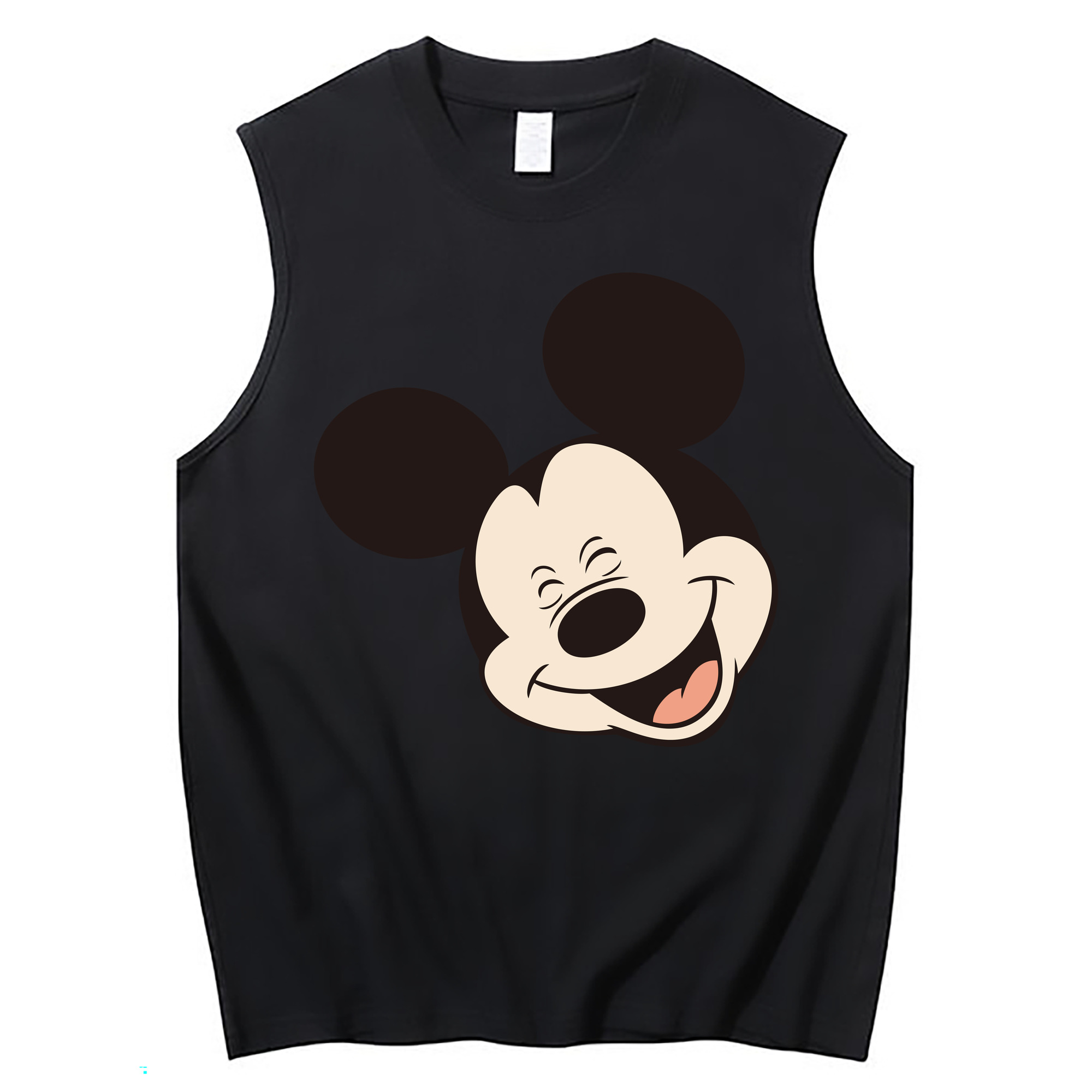 ミッキーマウス Mickey Mouse コットン100％タンクトップ（フロントプリント）