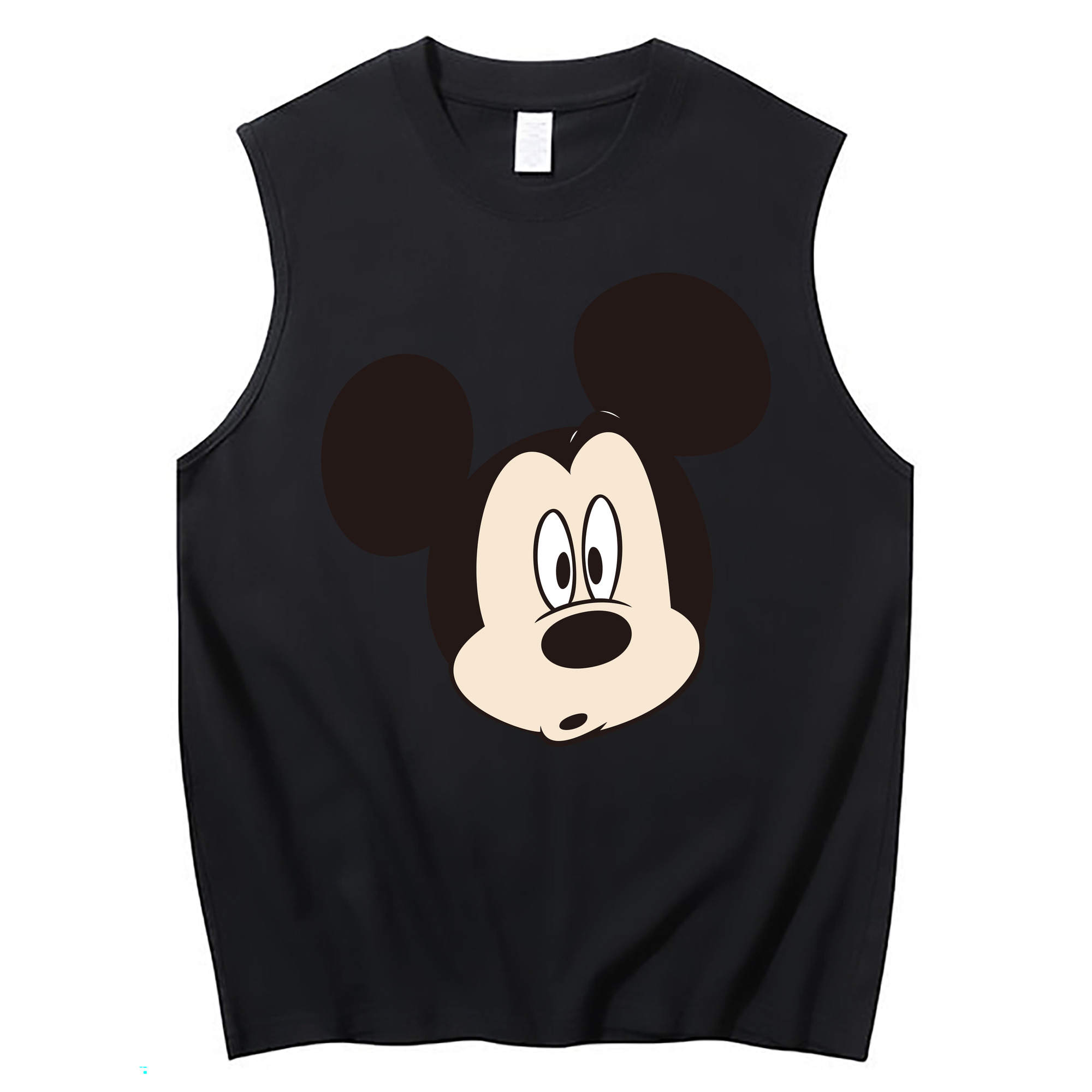 ミッキーマウス Mickey Mouse コットン100％タンクトップ（フロントプリント）
