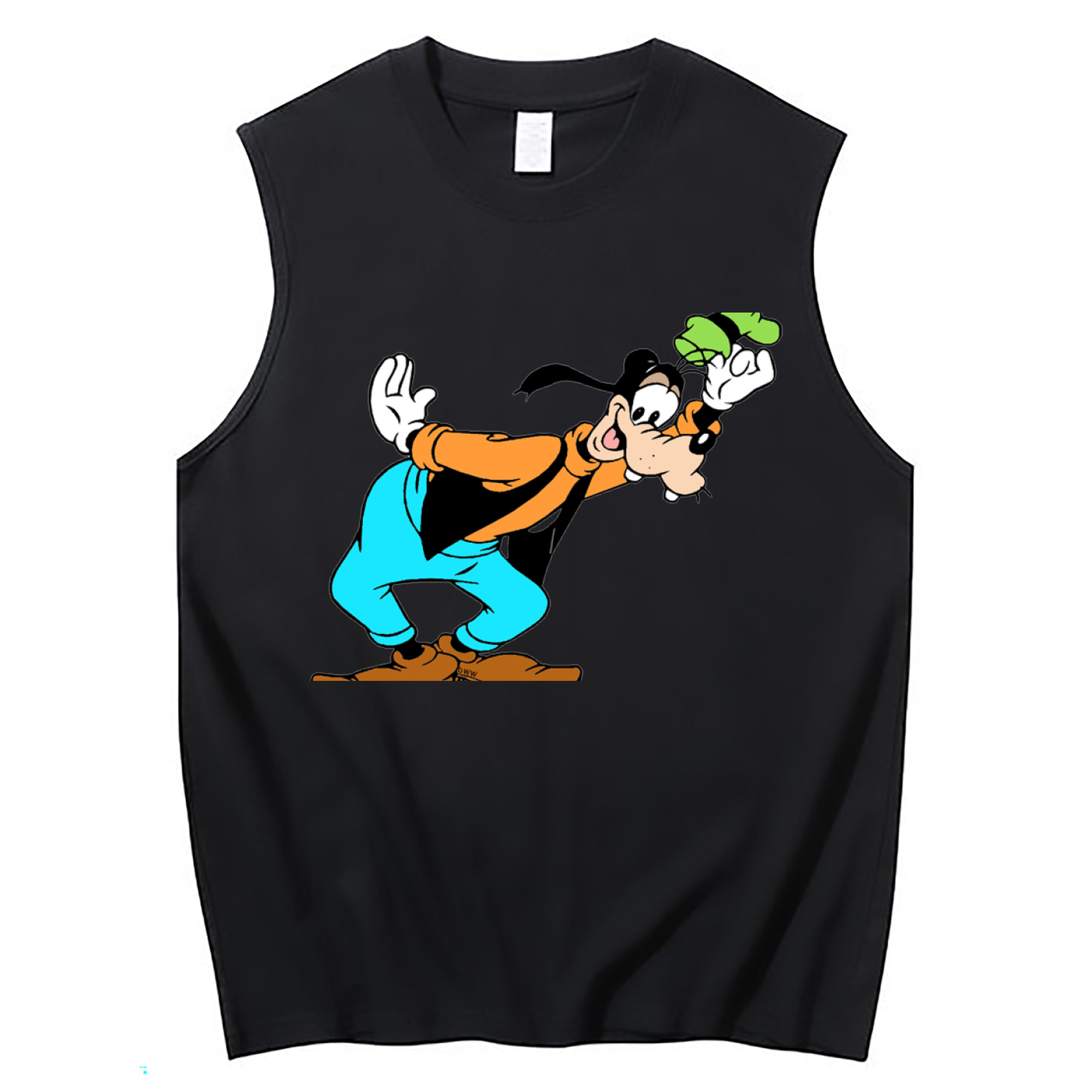 ミッキーマウス Mickey Mouse コットン100％タンクトップ（フロントプリント）