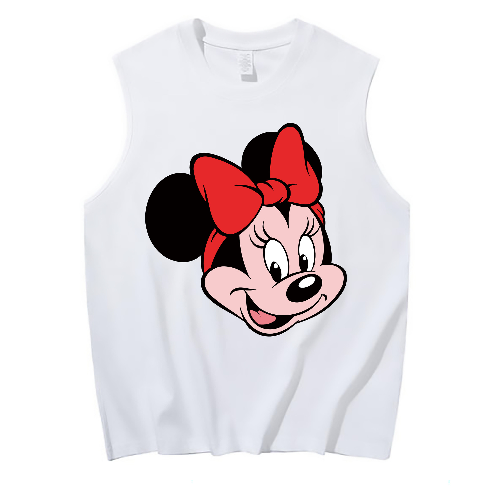 ミッキーマウス Mickey Mouse コットン100％タンクトップ（フロントプリント）
