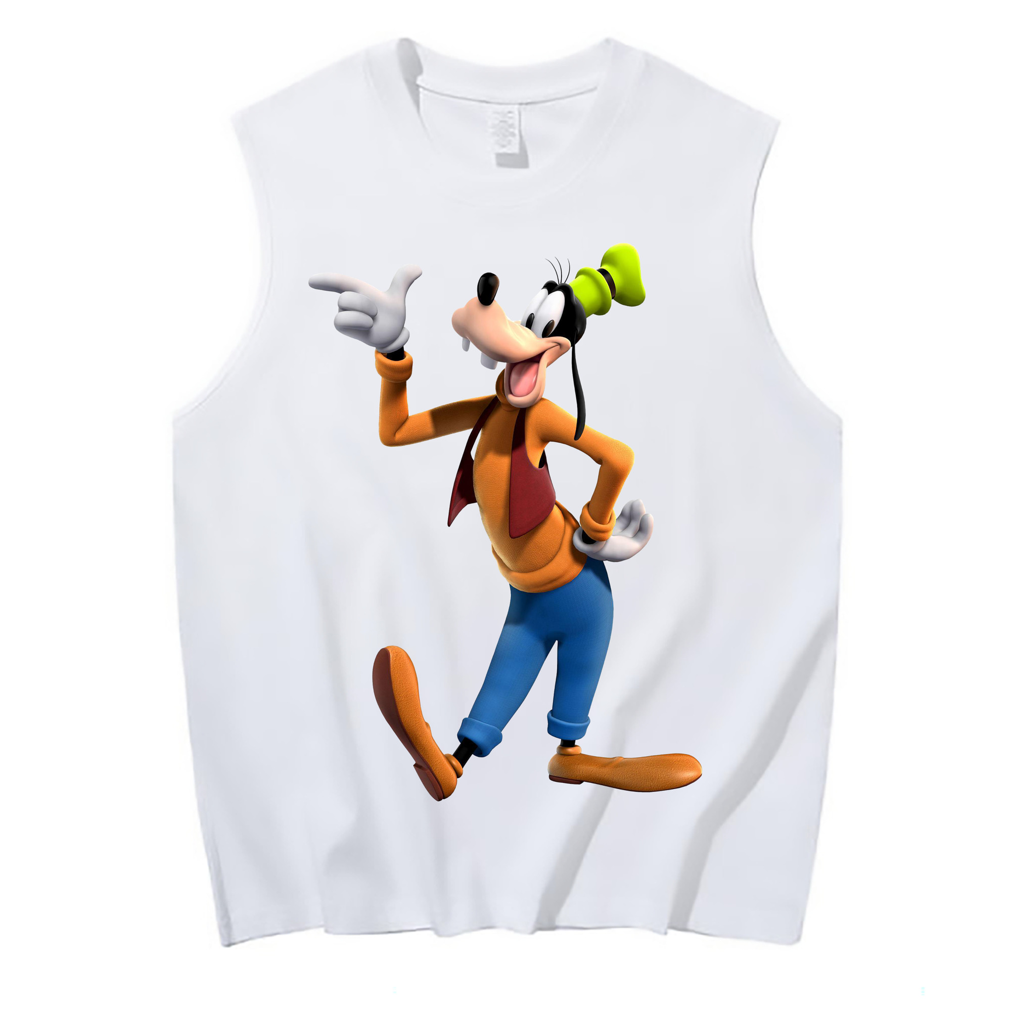（画像用） ミッキーマウス Mickey Mouse コットン100％タンクトップ（フロントプリント）