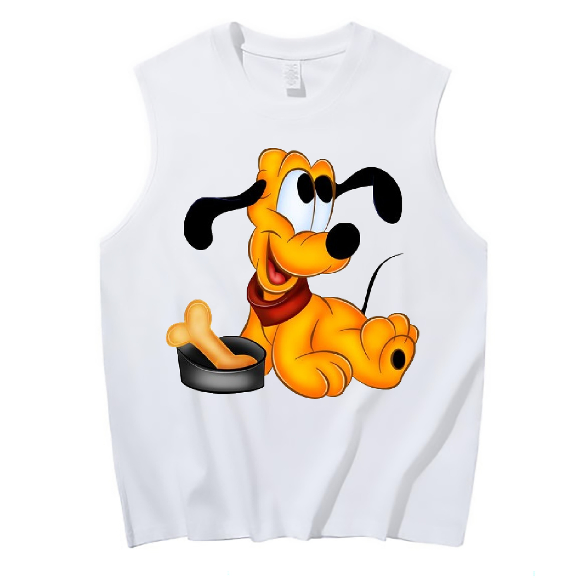 ミッキーマウス Mickey Mouse コットン100％タンクトップ（フロントプリント）
