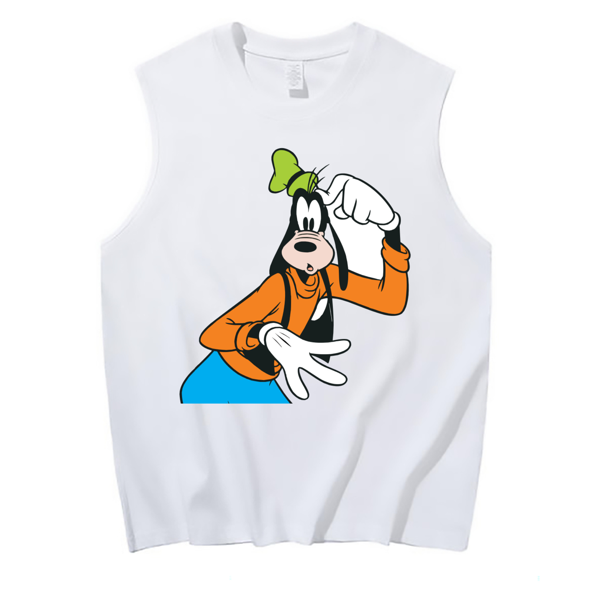 （画像用） ミッキーマウス Mickey Mouse コットン100％タンクトップ（フロントプリント）