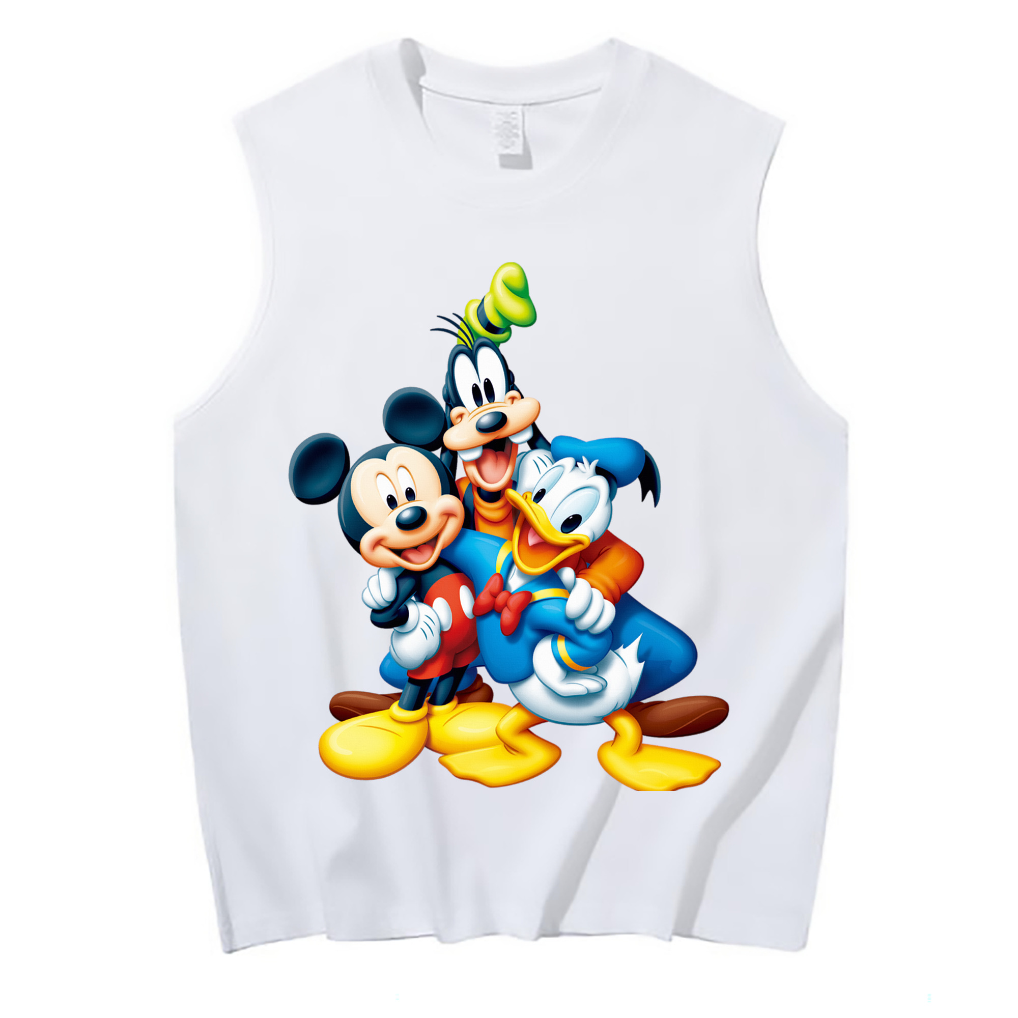 ミッキーマウス Mickey Mouse コットン100％タンクトップ（フロントプリント）