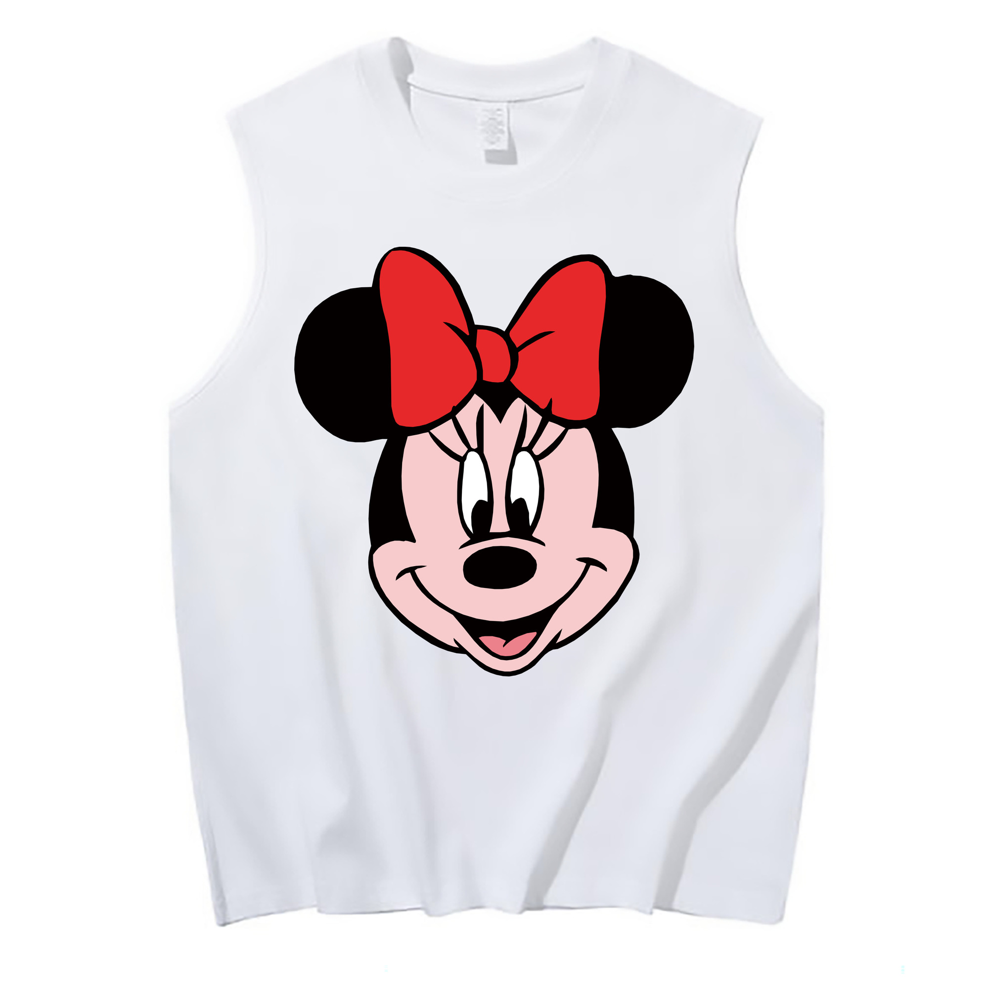 ミッキーマウス Mickey Mouse コットン100％タンクトップ（フロントプリント）