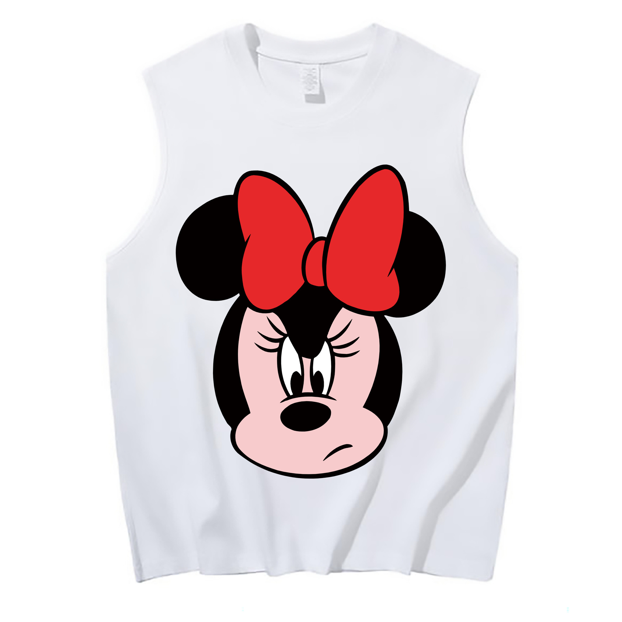 ミッキーマウス Mickey Mouse コットン100％タンクトップ（フロントプリント）