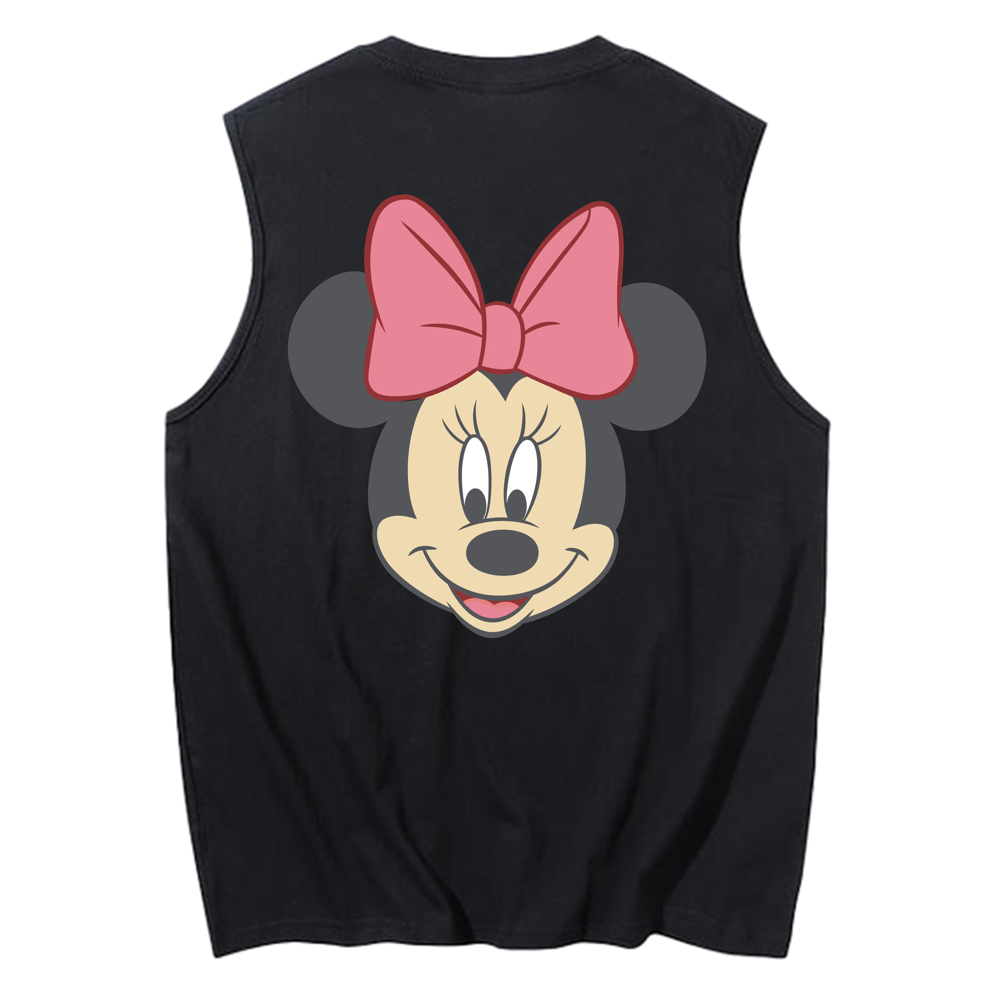 ミッキーマウス Mickey Mouse コットン100％タンクトップ（背面プリント）