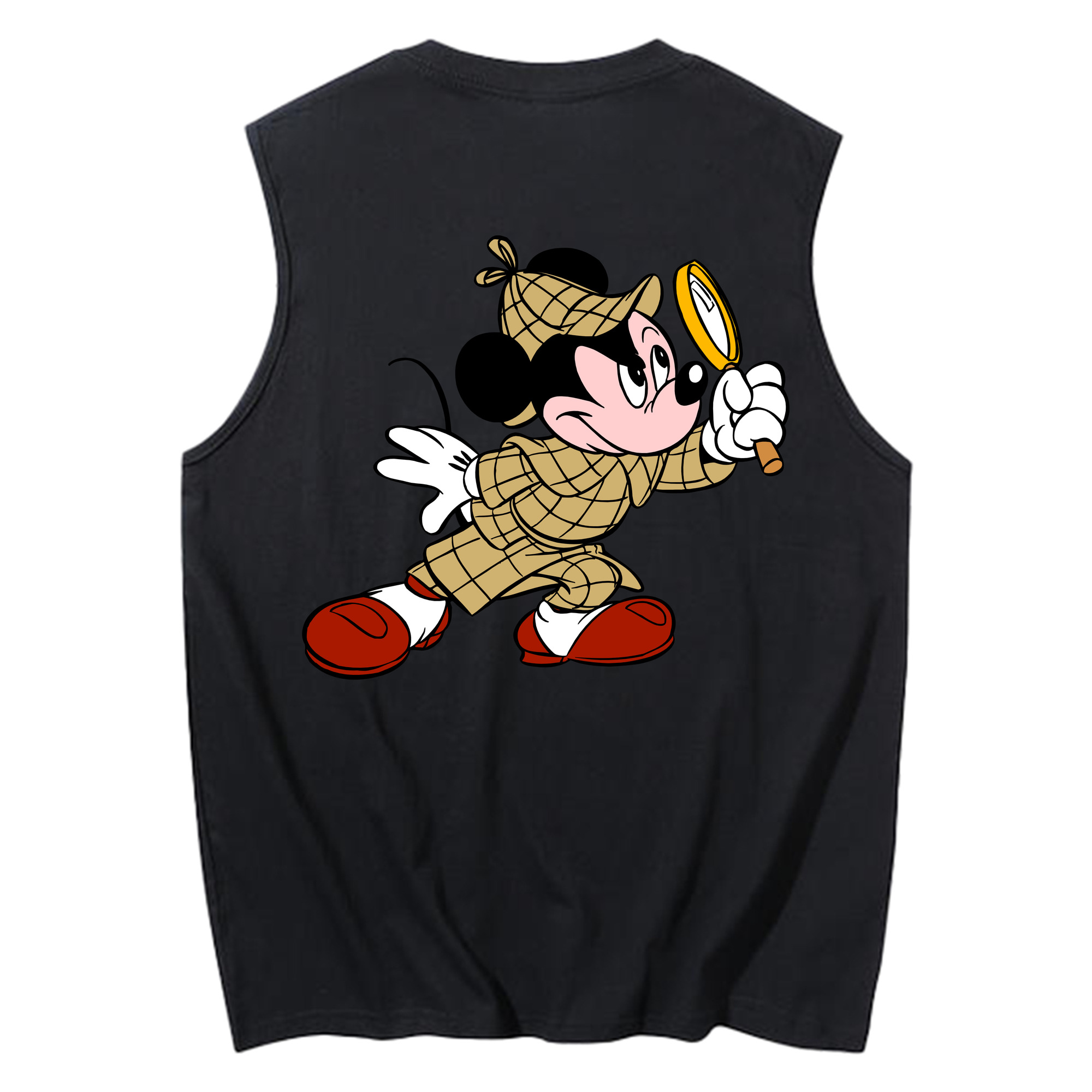 （画像用） ミッキーマウス Mickey Mouse コットン100％タンクトップ（背面プリント）