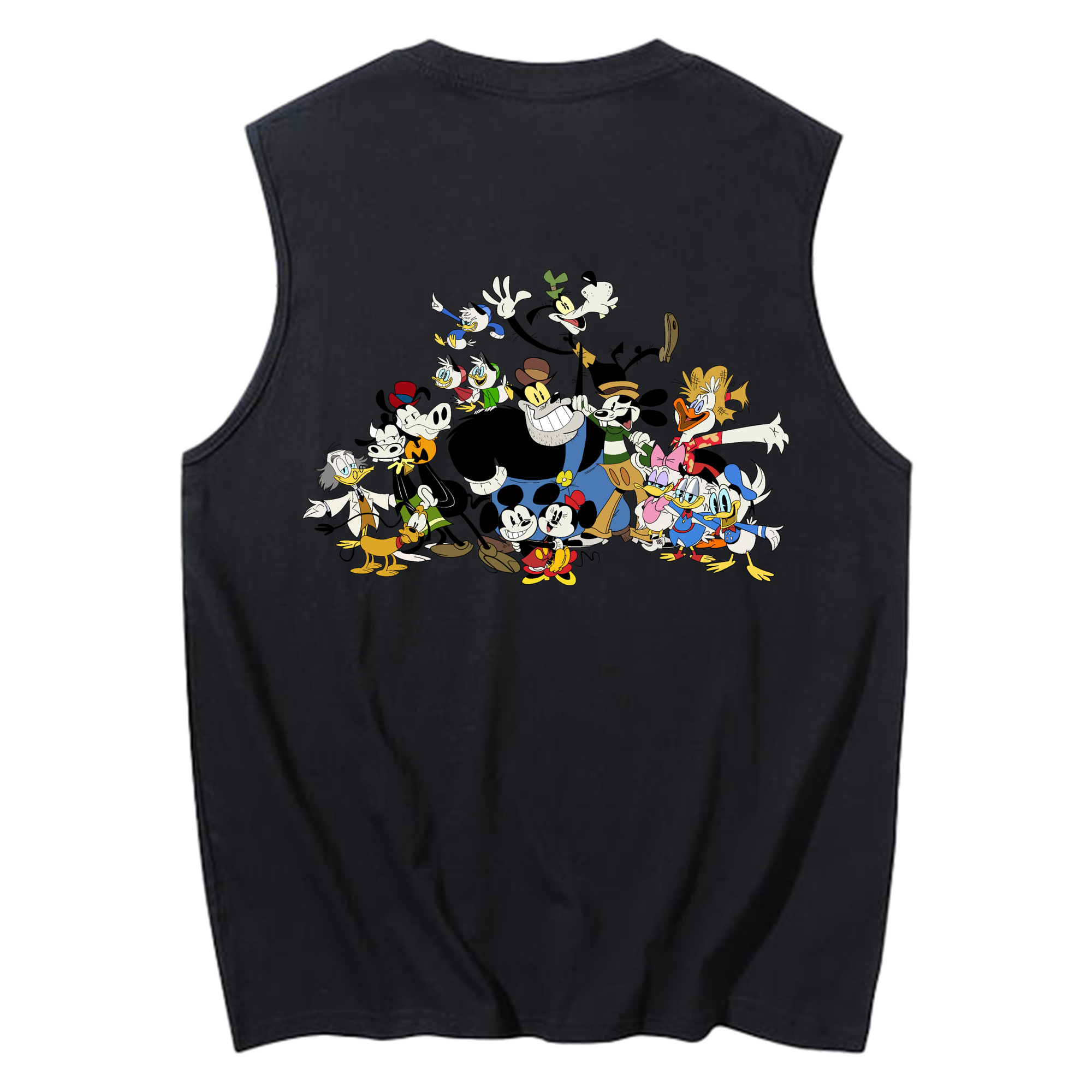 ミッキーマウス Mickey Mouse コットン100％タンクトップ（背面プリント）