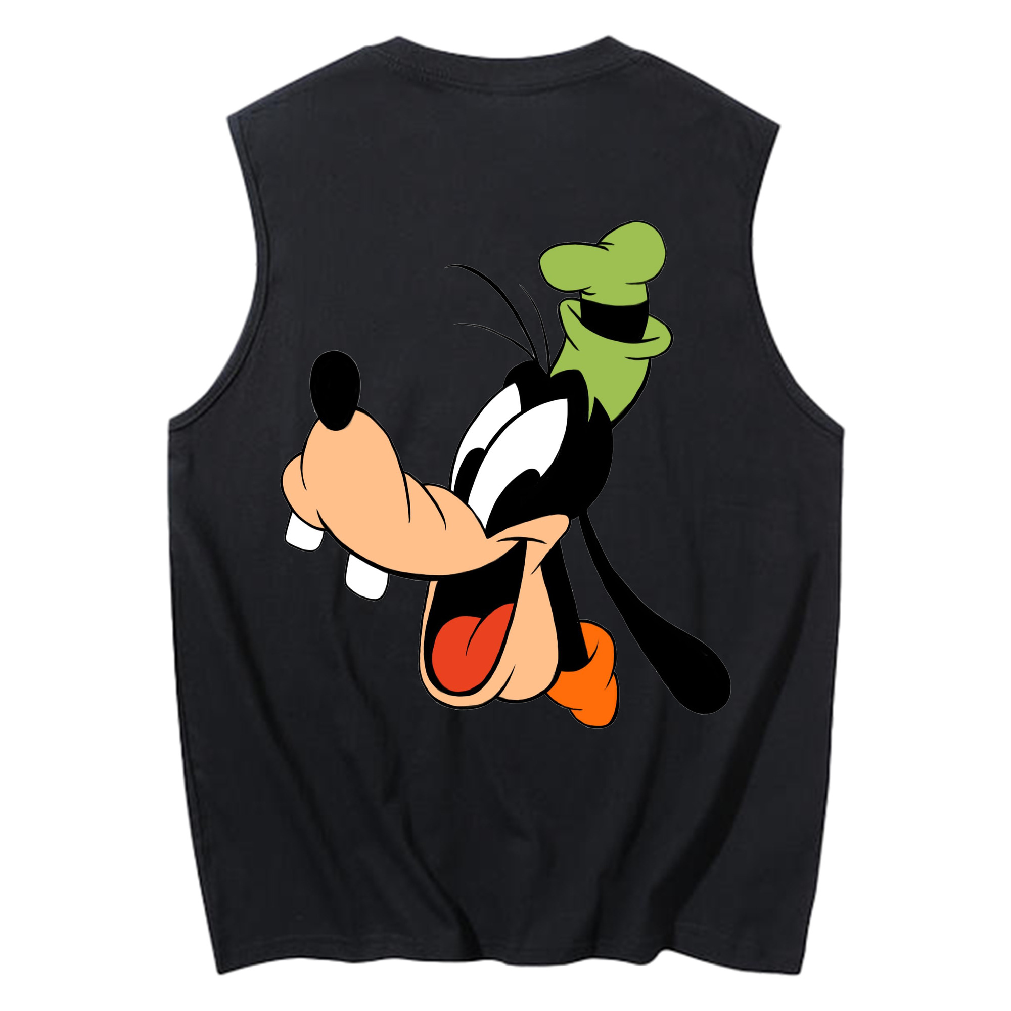 ミッキーマウス Mickey Mouse コットン100％タンクトップ（背面プリント）