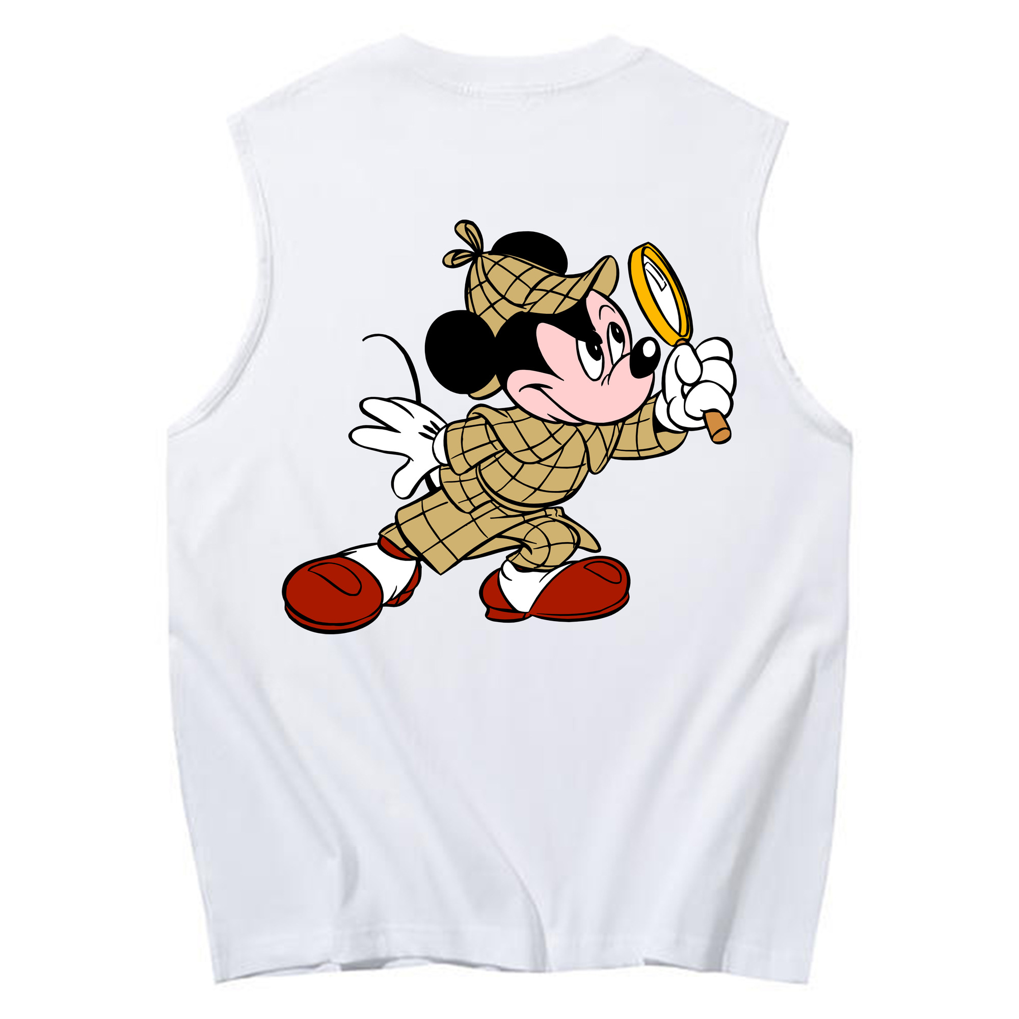 （画像用） ミッキーマウス Mickey Mouse コットン100％タンクトップ（背面プリント）