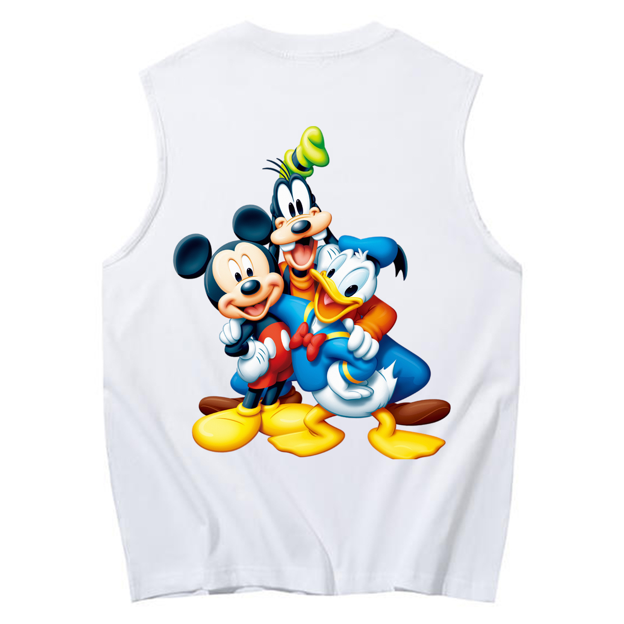 ミッキーマウス Mickey Mouse コットン100％タンクトップ（背面プリント）