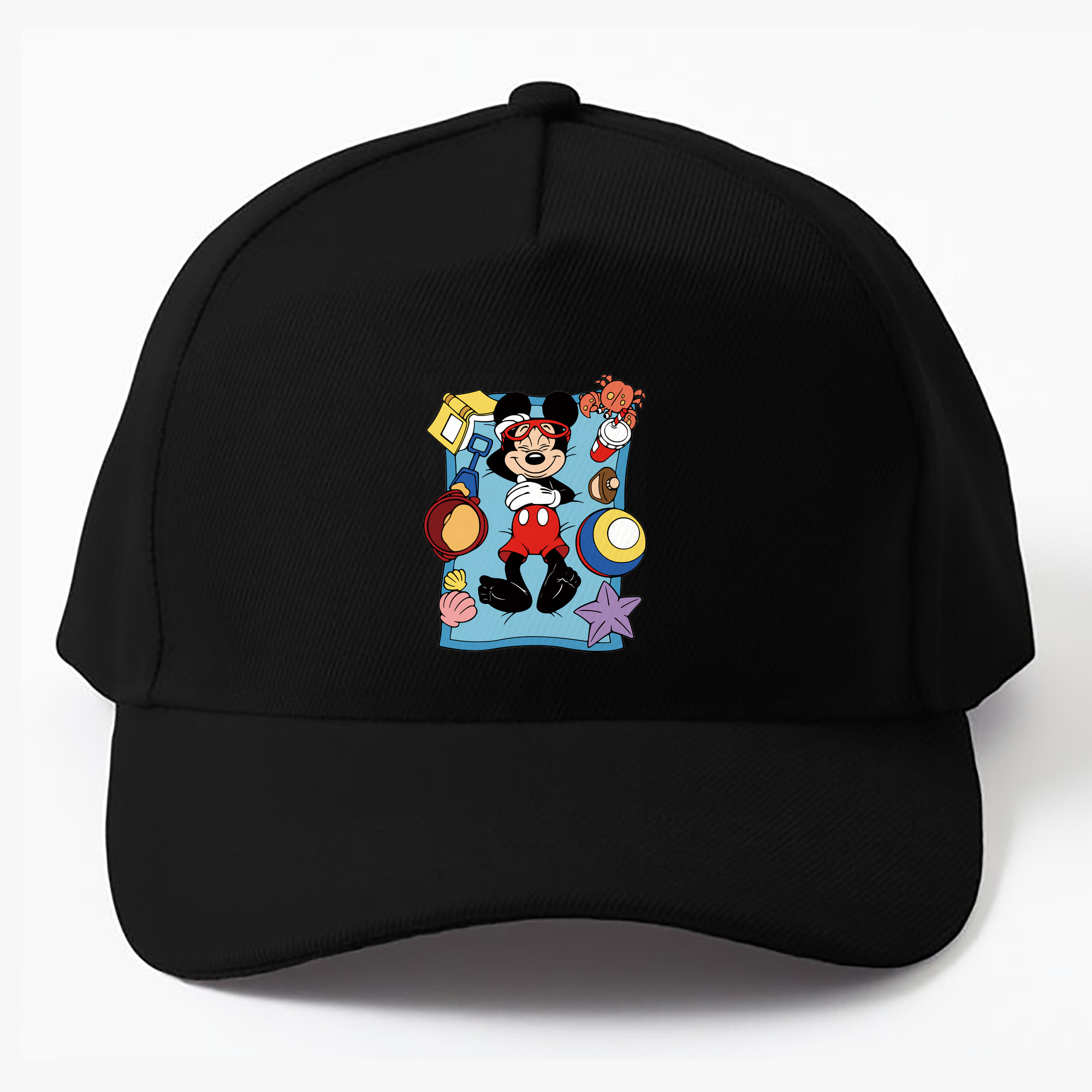 （画像用） ミッキーマウス Mickey Mouse ベースボールキャップ 綿100％ 男女兼用 帽子 スポーツ