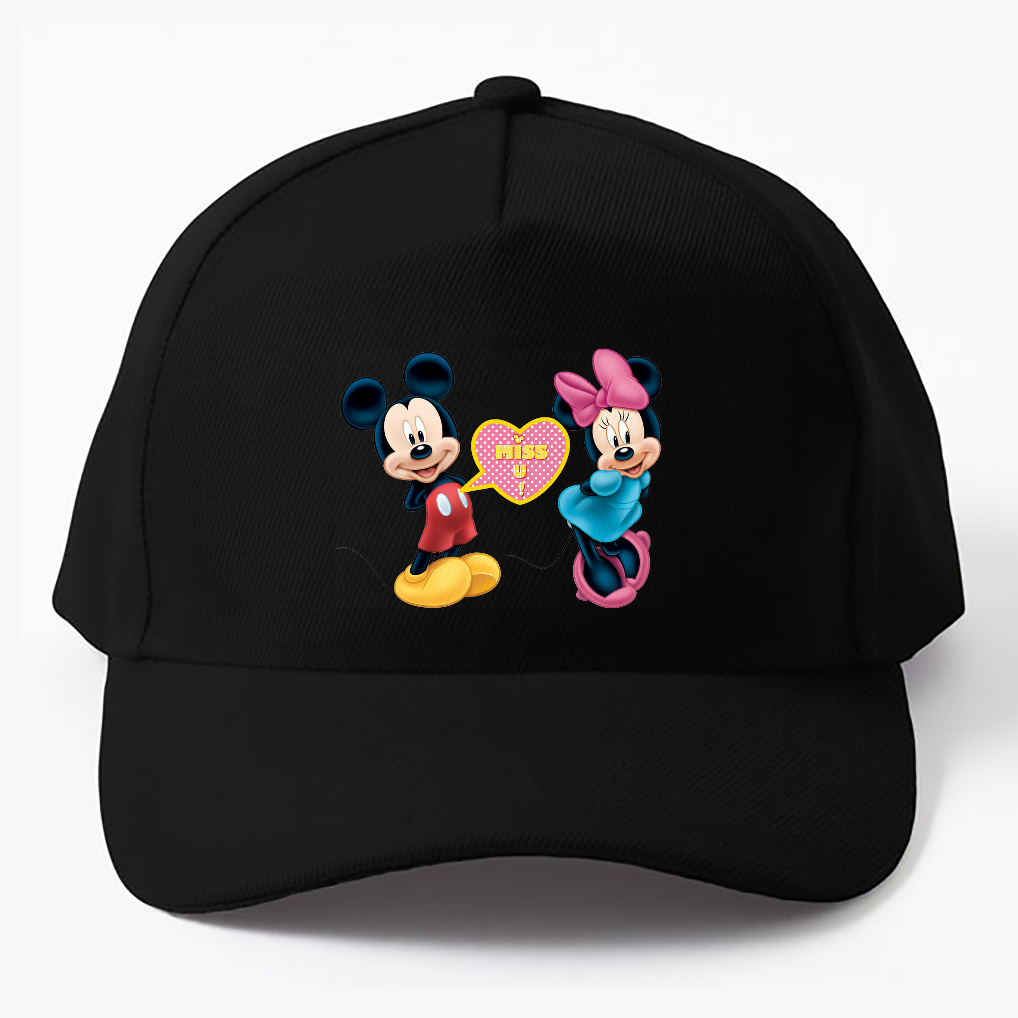 （画像用） ミッキーマウス Mickey Mouse ベースボールキャップ 綿100％ 男女兼用 帽子 スポーツ