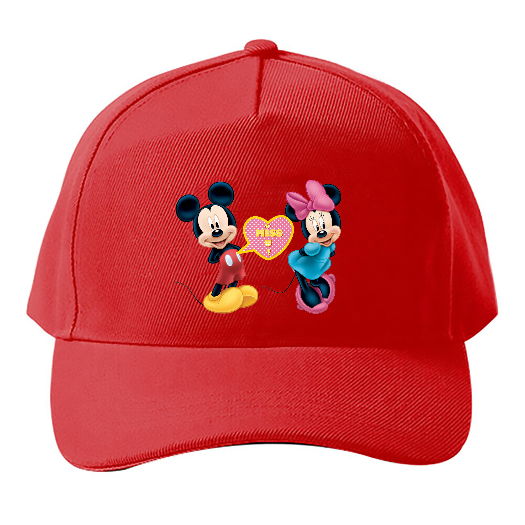 （画像用） ミッキーマウス Mickey Mouse ベースボールキャップ 綿100％ 男女兼用 帽子 スポーツ
