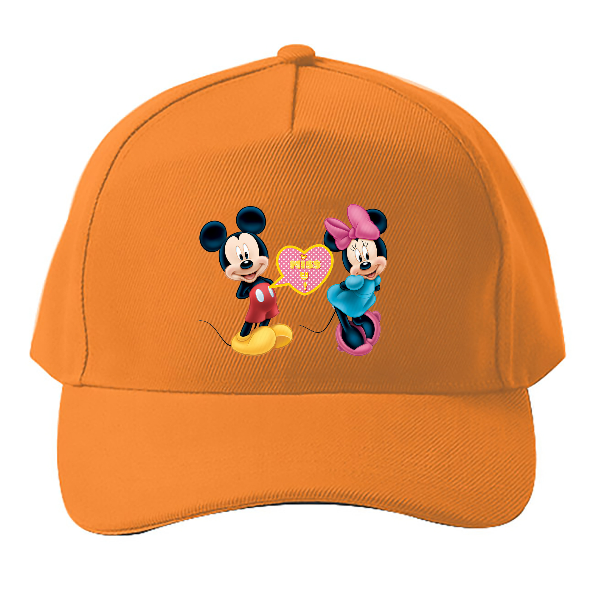 （画像用） ミッキーマウス Mickey Mouse ベースボールキャップ 綿100％ 男女兼用 帽子 スポーツ