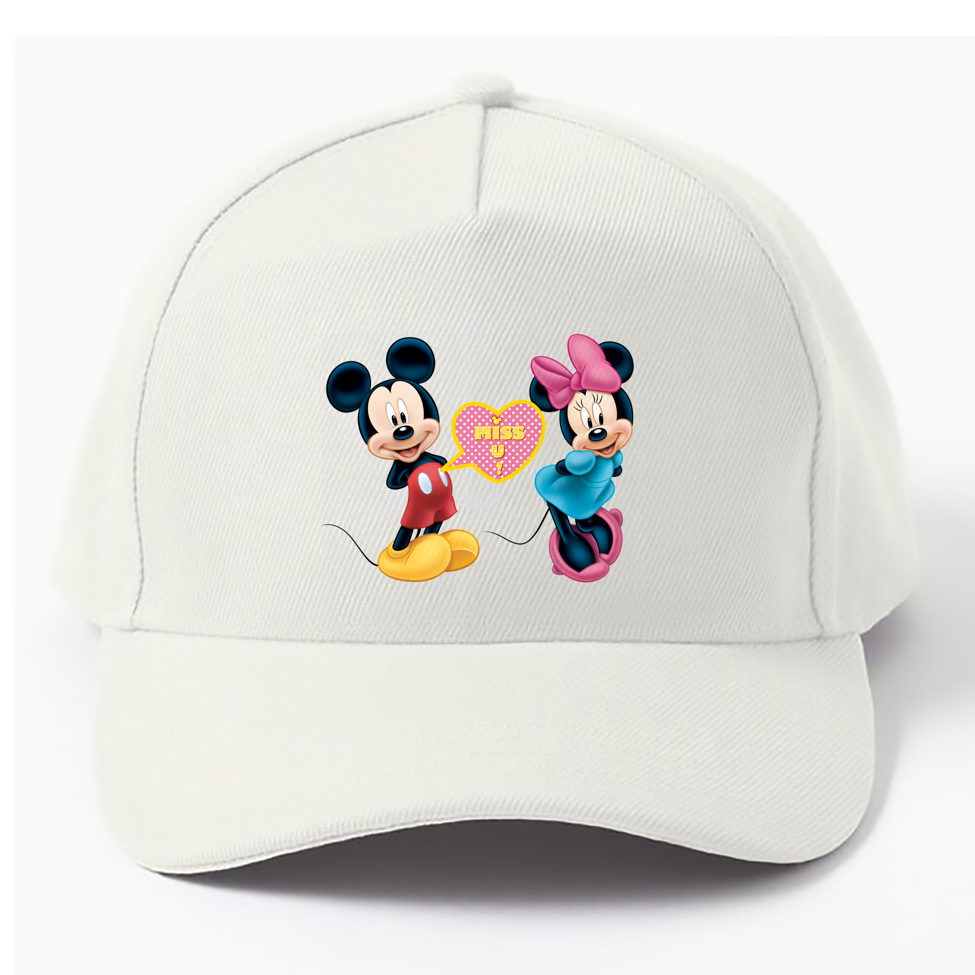 （画像用） ミッキーマウス Mickey Mouse ベースボールキャップ 綿100％ 男女兼用 帽子 スポーツ