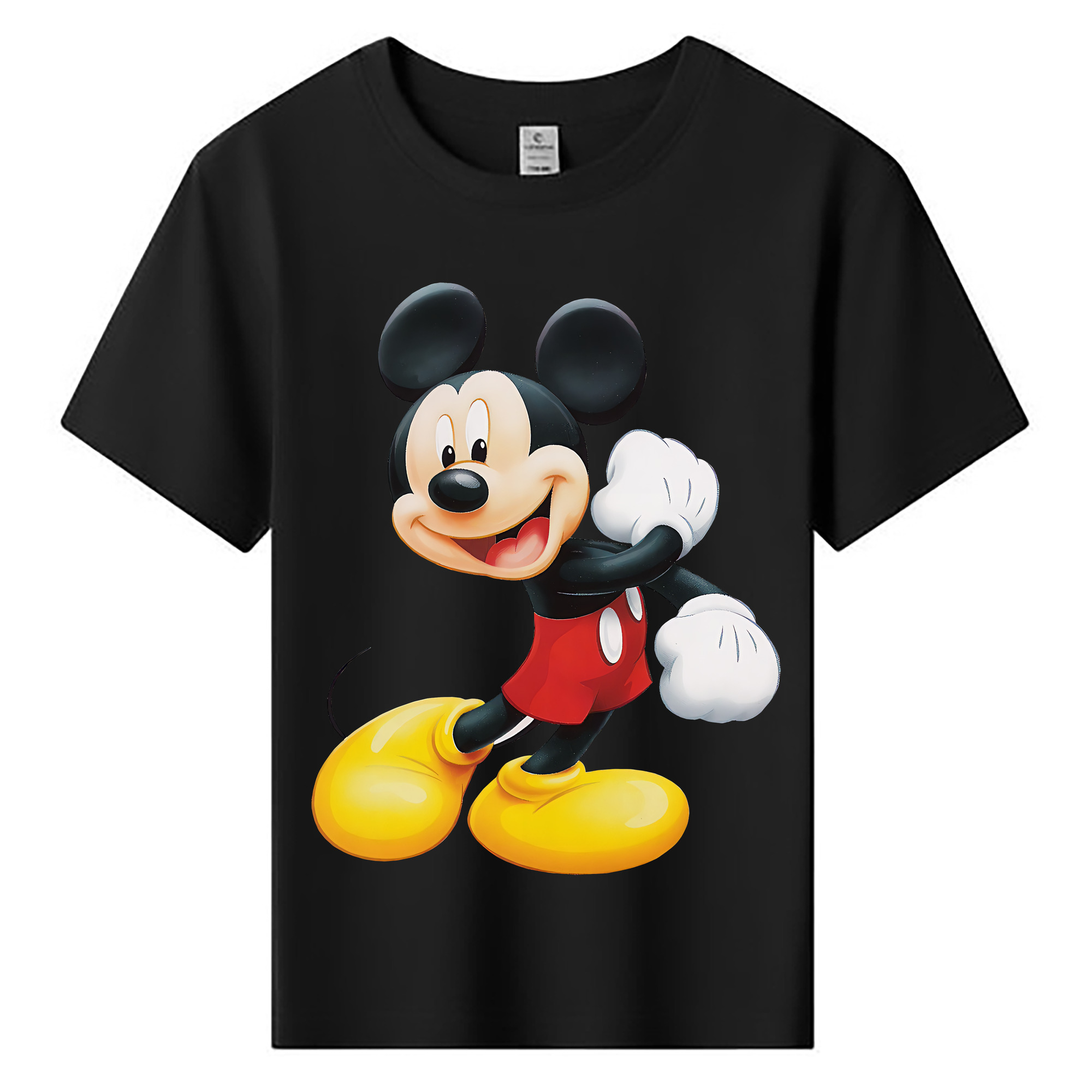 ミッキーマウス Mickey Mouse 綿100％キッズTシャツ（フロントプリント）