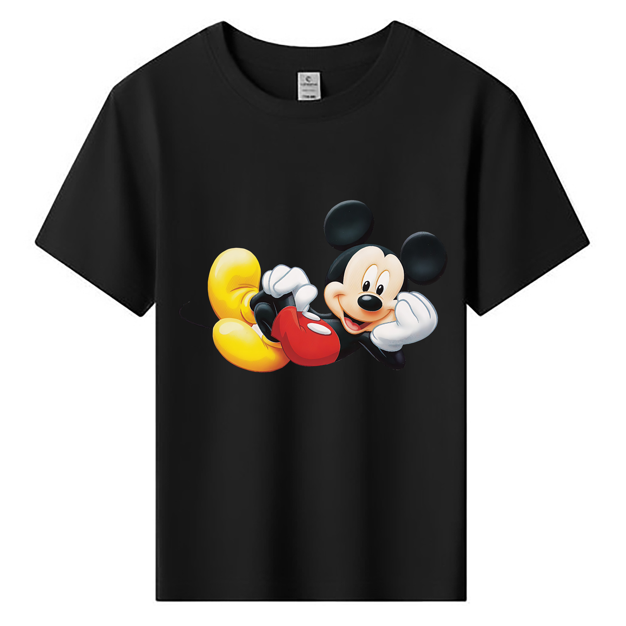 ミッキーマウス Mickey Mouse 綿100％キッズTシャツ（フロントプリント）