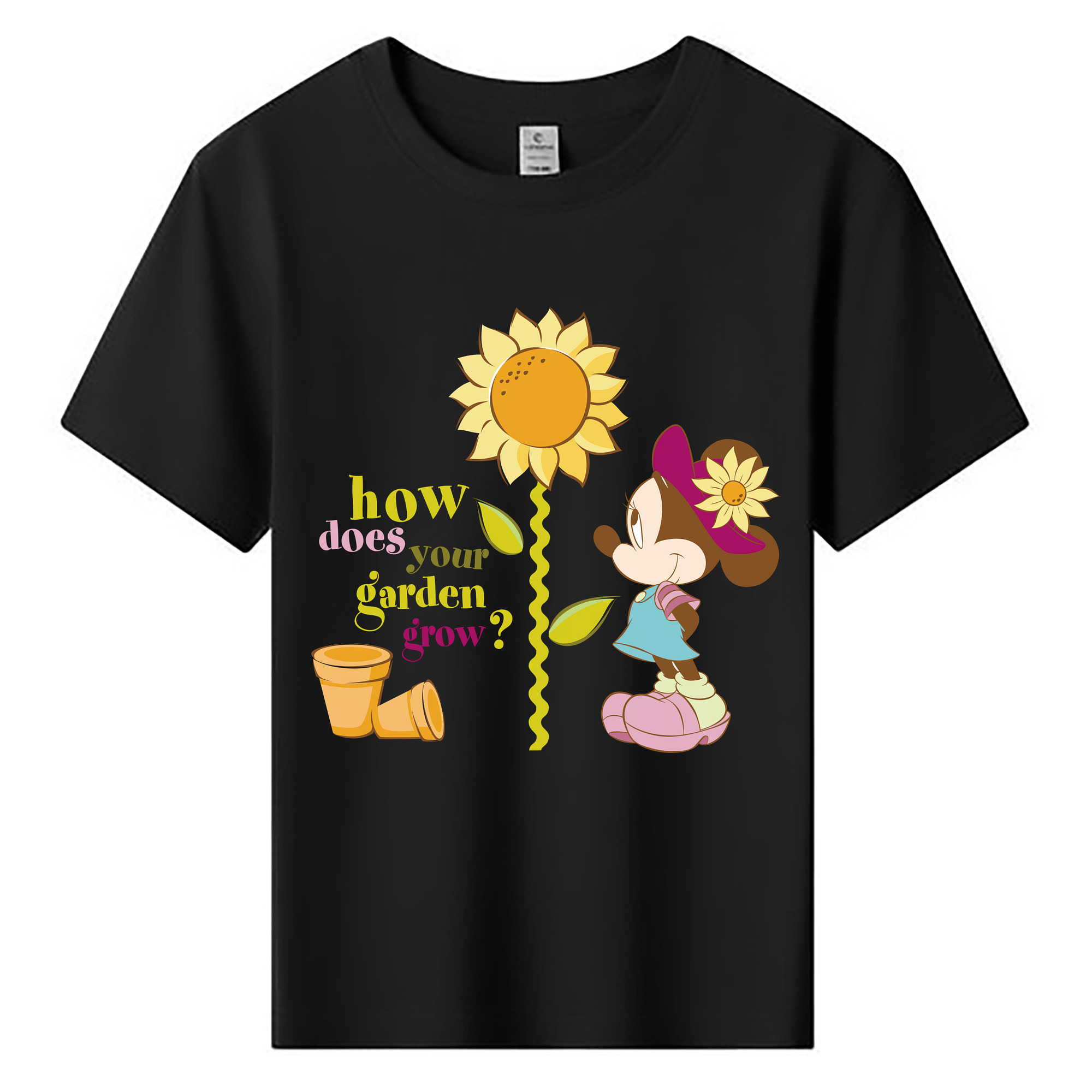 ミッキーマウス Mickey Mouse 綿100％キッズTシャツ（フロントプリント）