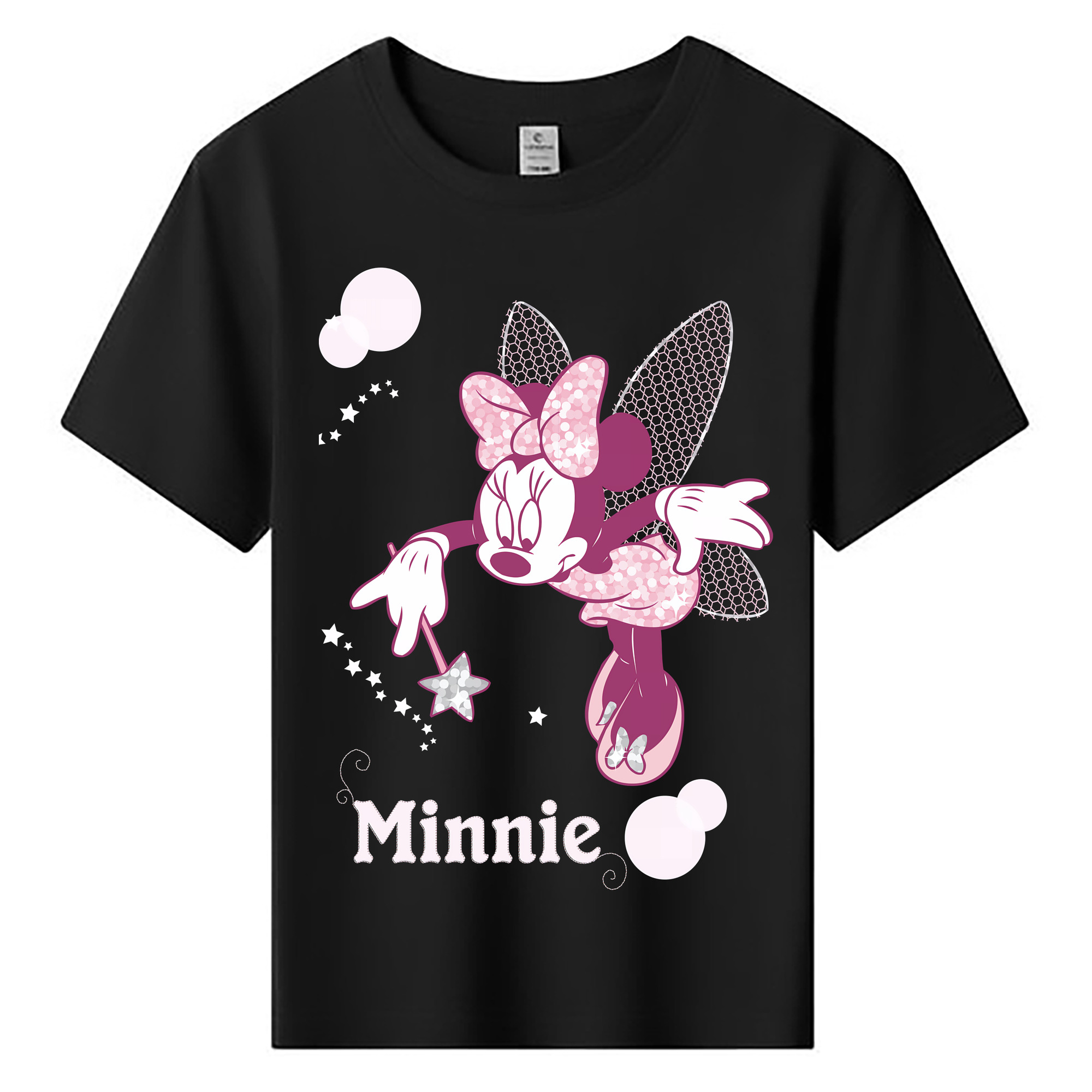 ミッキーマウス Mickey Mouse 綿100％キッズTシャツ（フロントプリント）