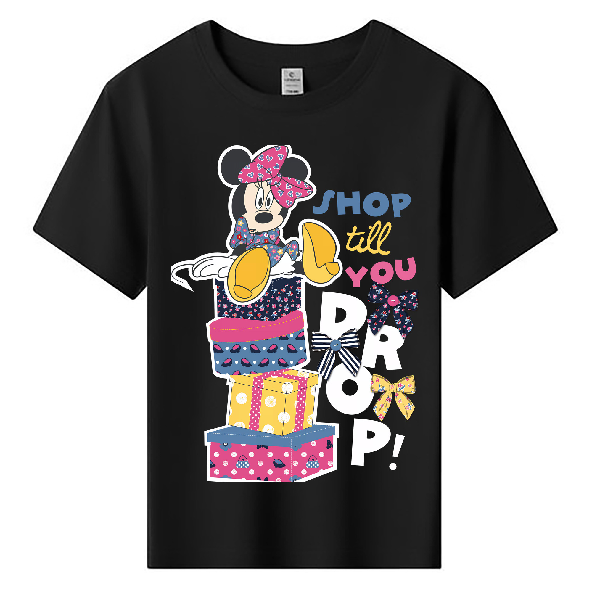 ミッキーマウス Mickey Mouse 綿100％キッズTシャツ（フロントプリント）