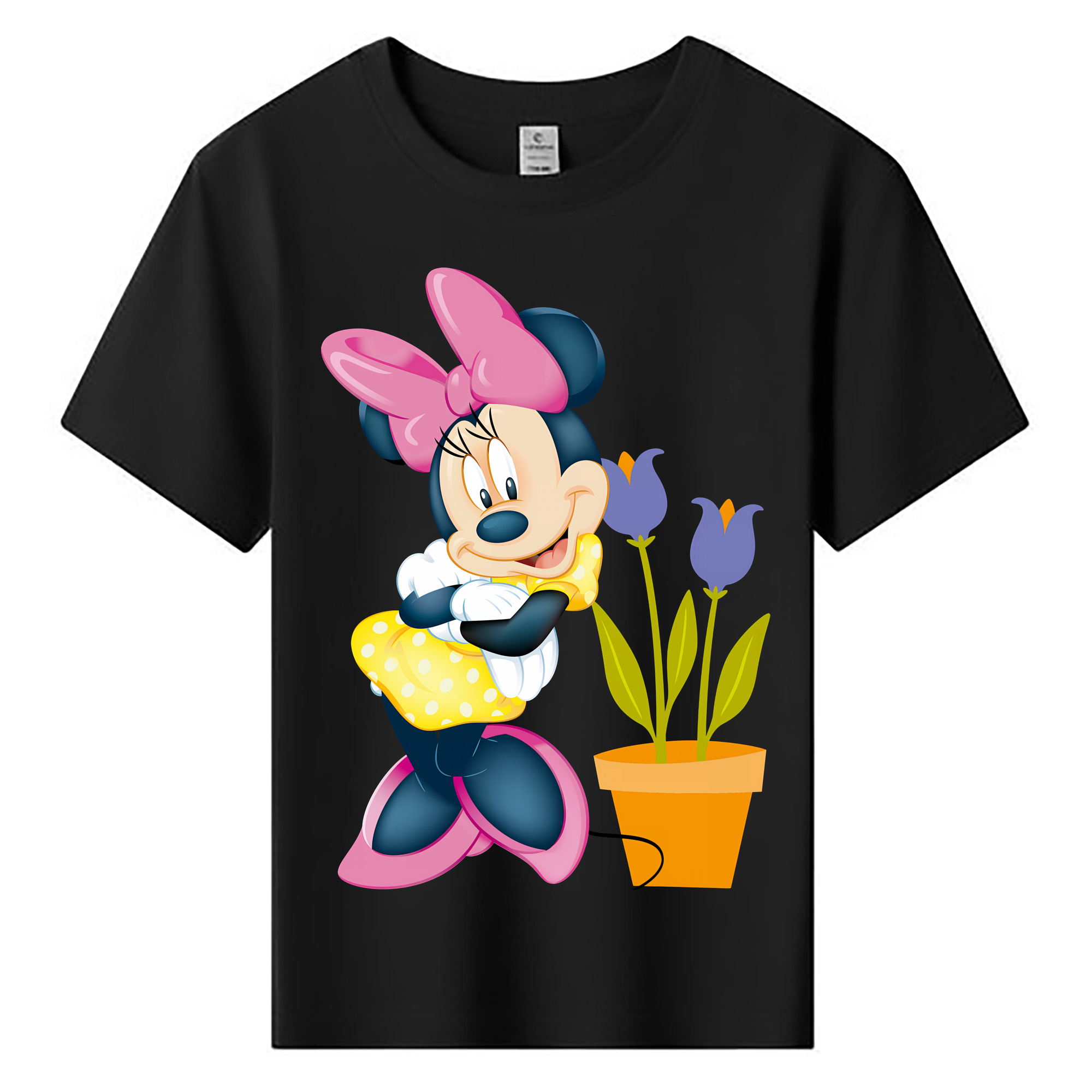 （画像用） ミッキーマウス Mickey Mouse 綿100％キッズTシャツ（フロントプリント）
