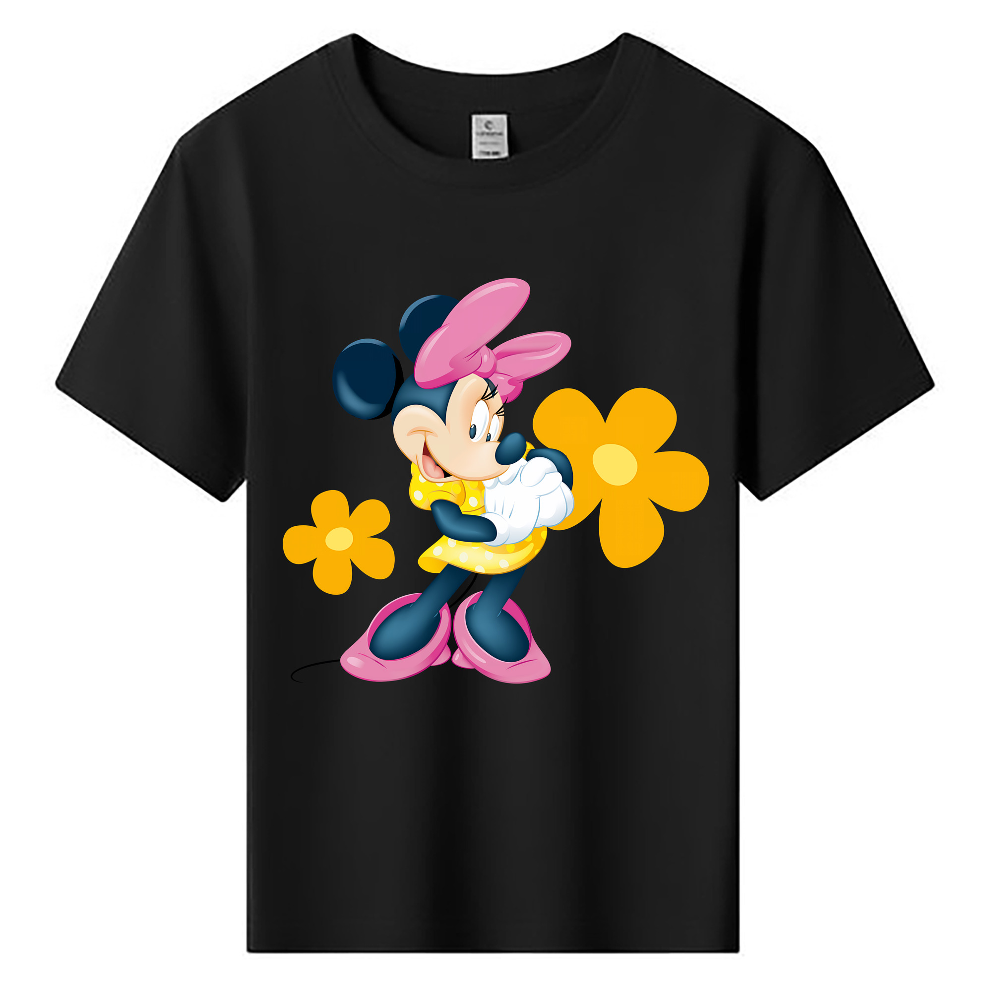ミッキーマウス Mickey Mouse 綿100％キッズTシャツ（フロントプリント）