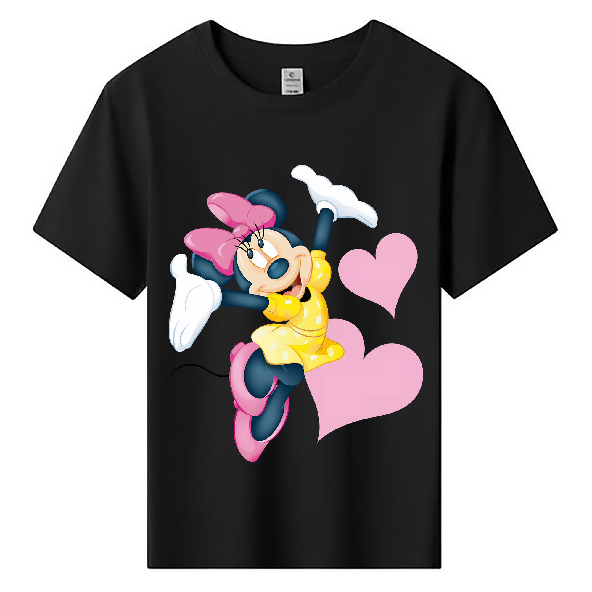 （画像用） ミッキーマウス Mickey Mouse 綿100％キッズTシャツ（フロントプリント）