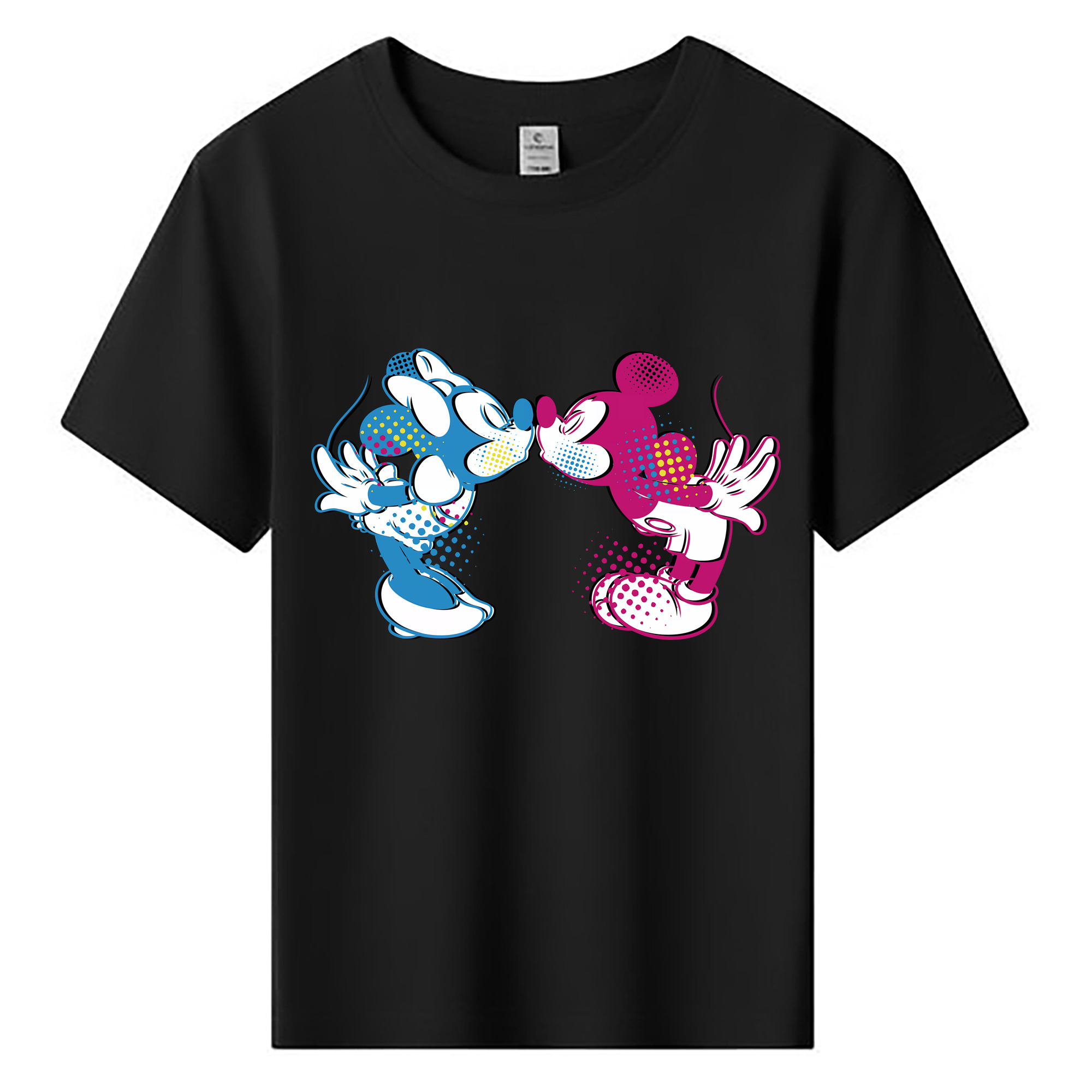 （画像用） ミッキーマウス Mickey Mouse 綿100％キッズTシャツ（フロントプリント）
