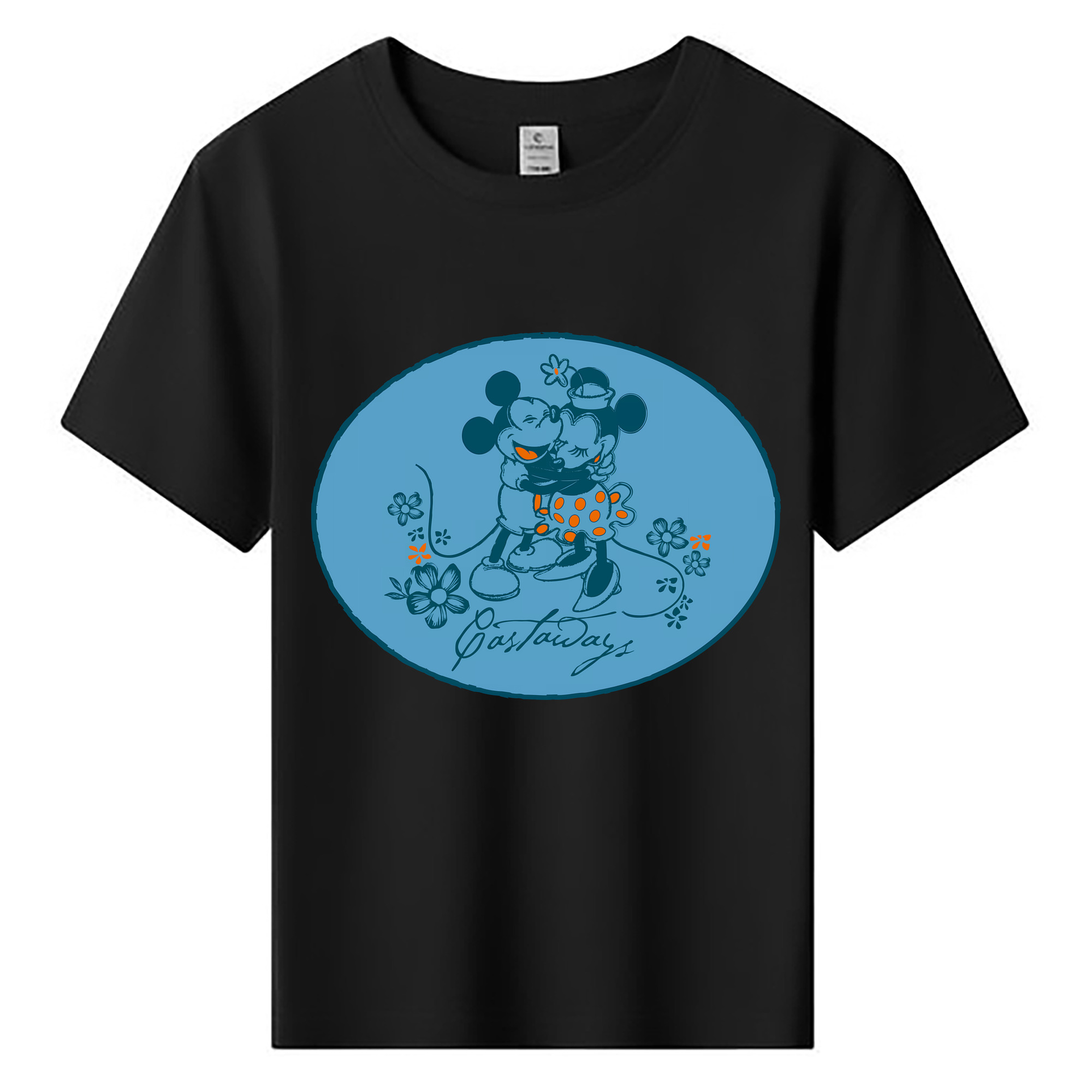 （画像用） ミッキーマウス Mickey Mouse 綿100％キッズTシャツ（フロントプリント）