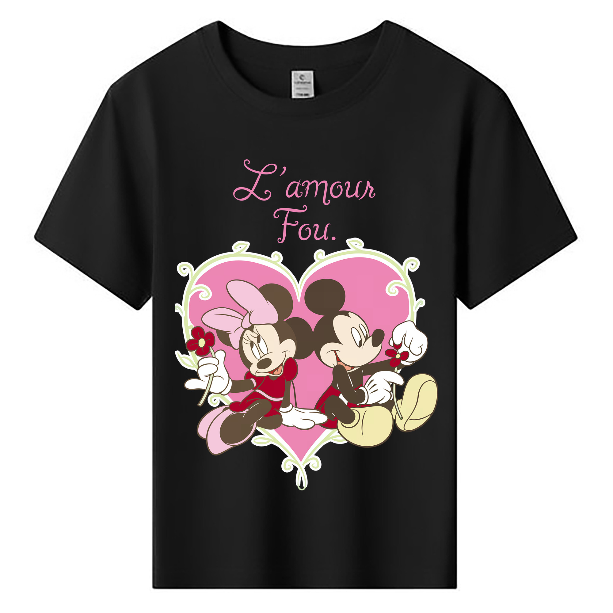 ミッキーマウス Mickey Mouse 綿100％キッズTシャツ（フロントプリント）