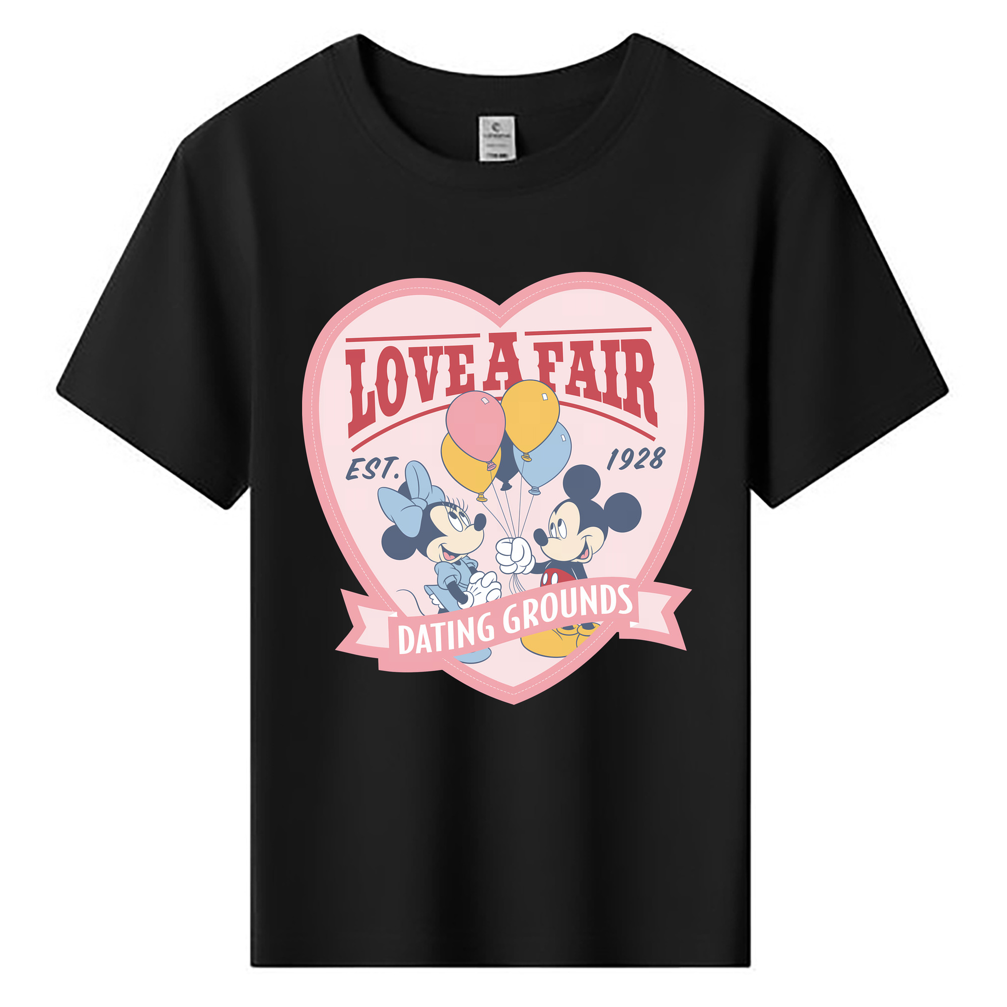 （画像用） ミッキーマウス Mickey Mouse 綿100％キッズTシャツ（フロントプリント）