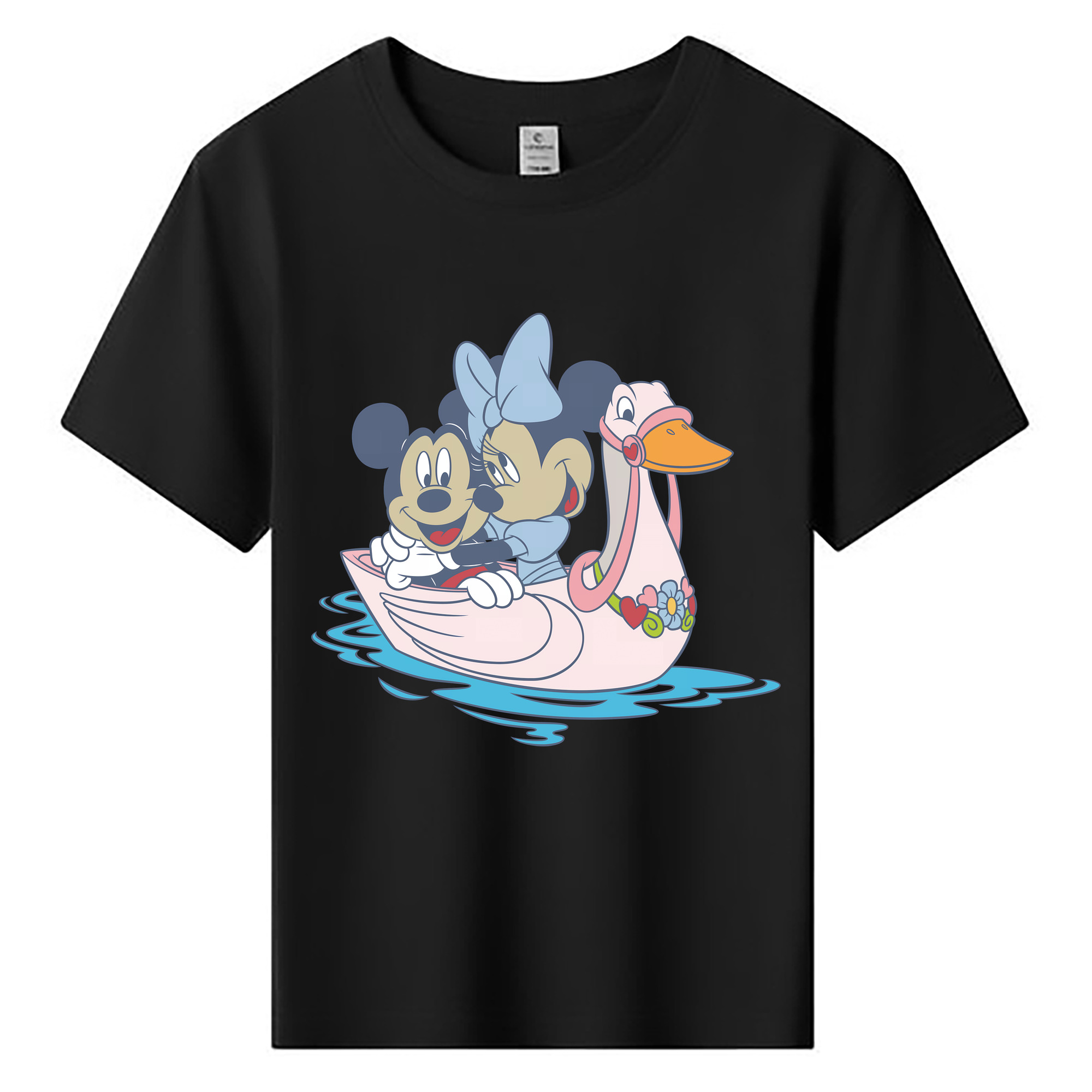 （画像用） ミッキーマウス Mickey Mouse 綿100％キッズTシャツ（フロントプリント）