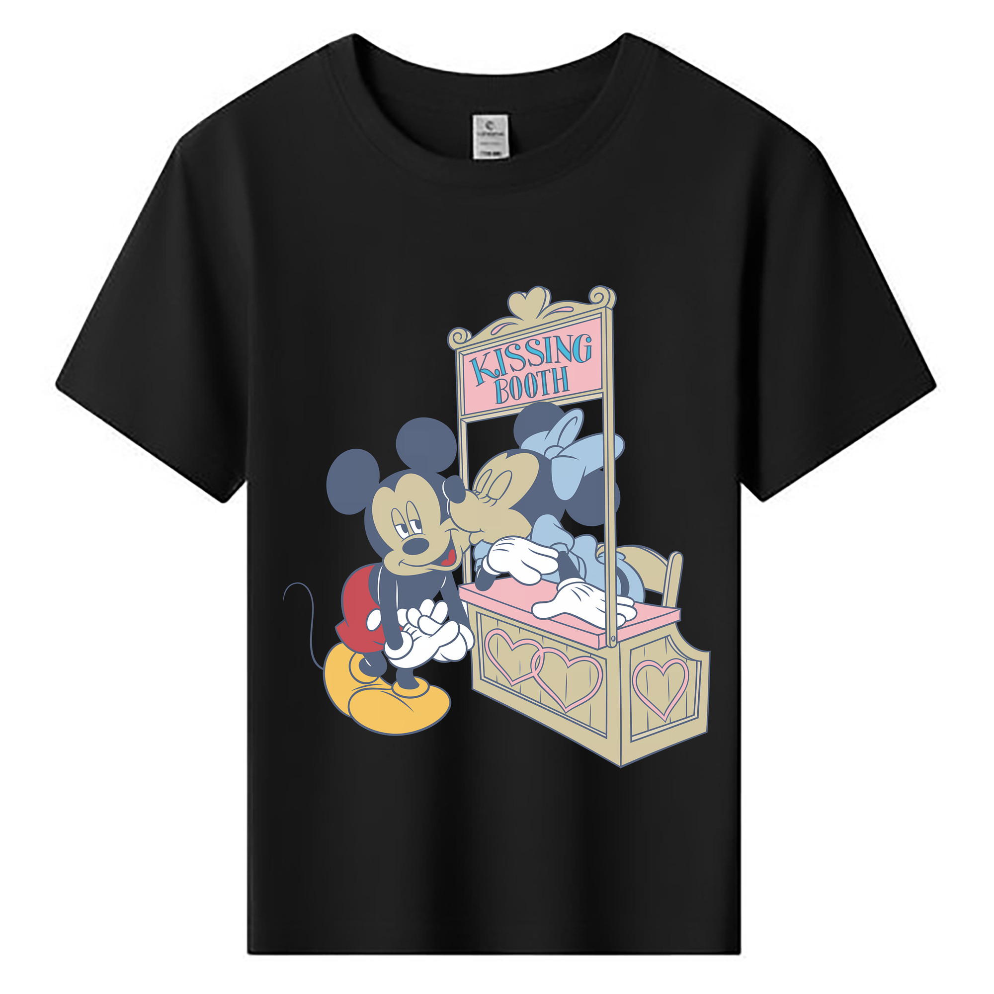 （画像用） ミッキーマウス Mickey Mouse 綿100％キッズTシャツ（フロントプリント）