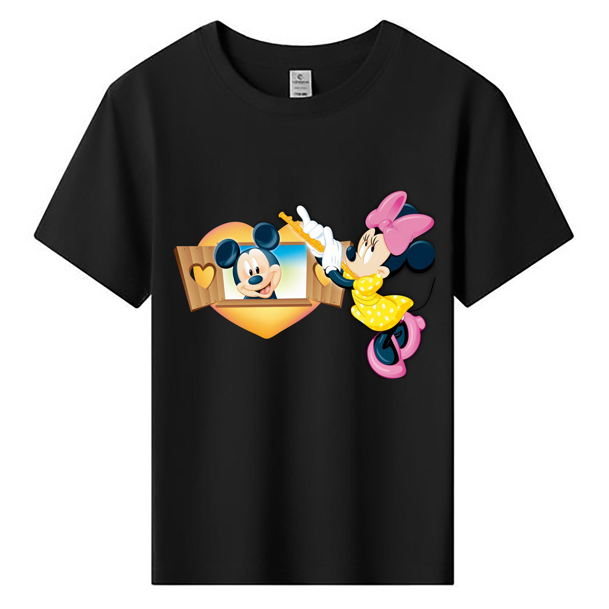 ミッキーマウス Mickey Mouse 綿100％キッズTシャツ（フロントプリント）