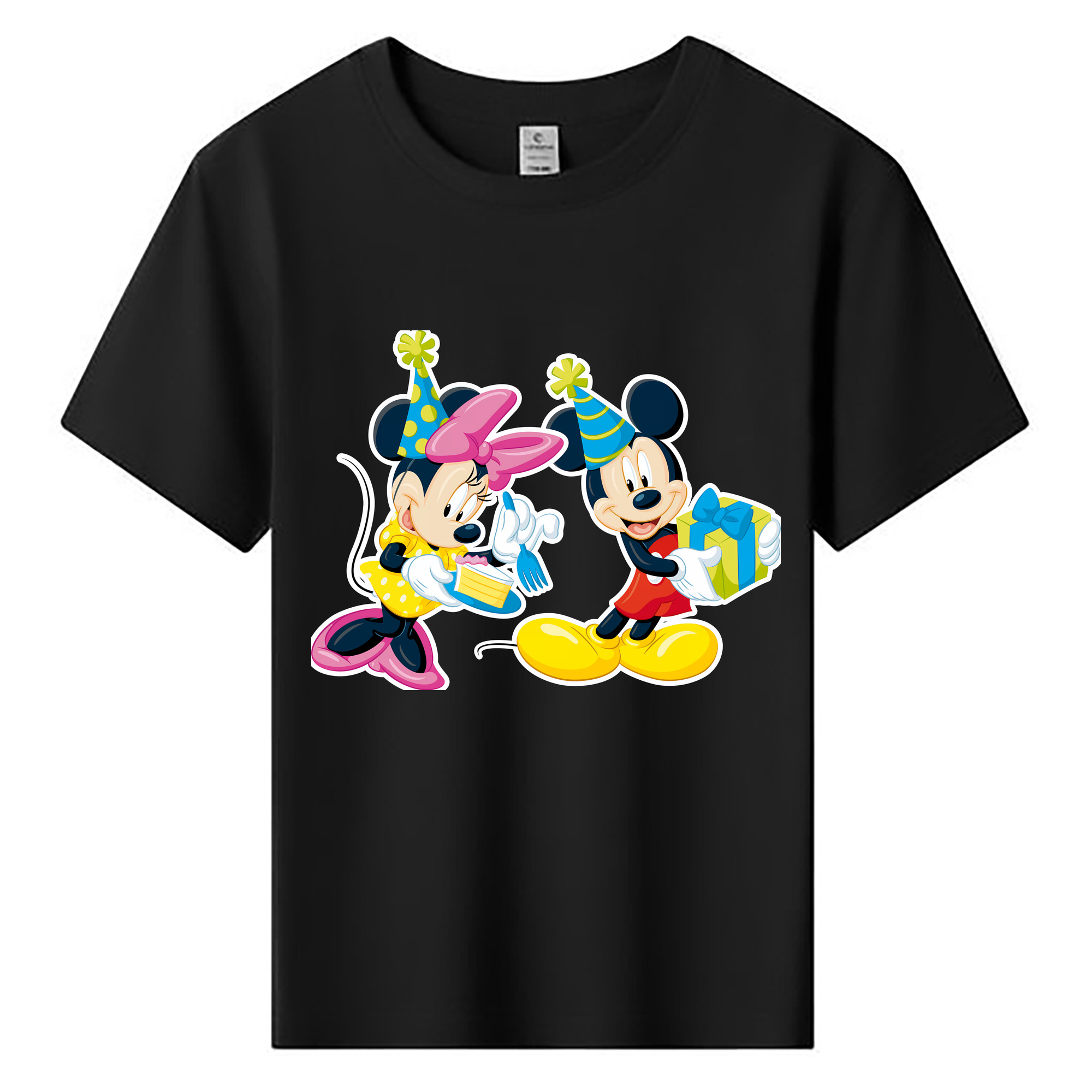 ミッキーマウス Mickey Mouse 綿100％キッズTシャツ（フロントプリント）