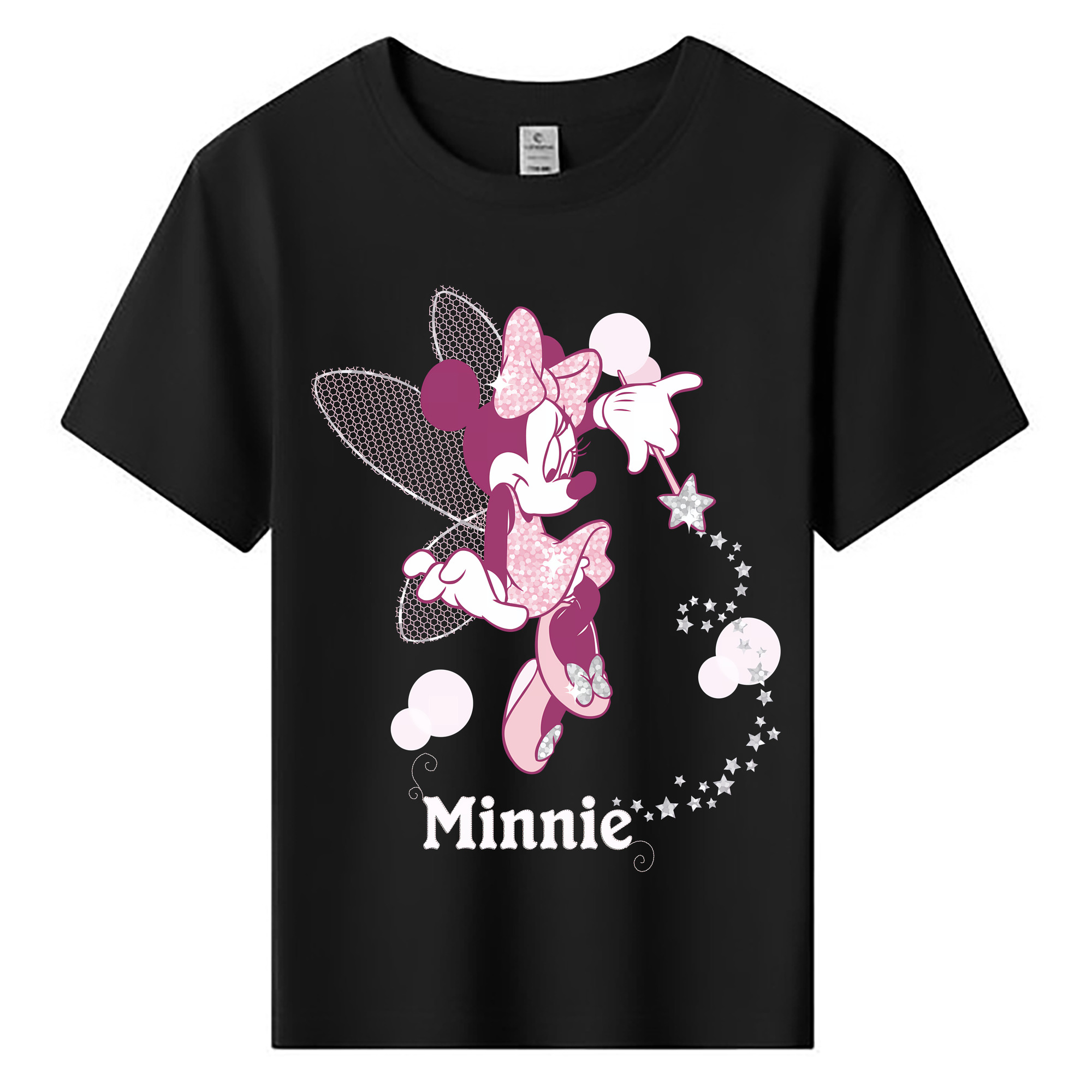（画像用） ミッキーマウス Mickey Mouse 綿100％キッズTシャツ（フロントプリント）