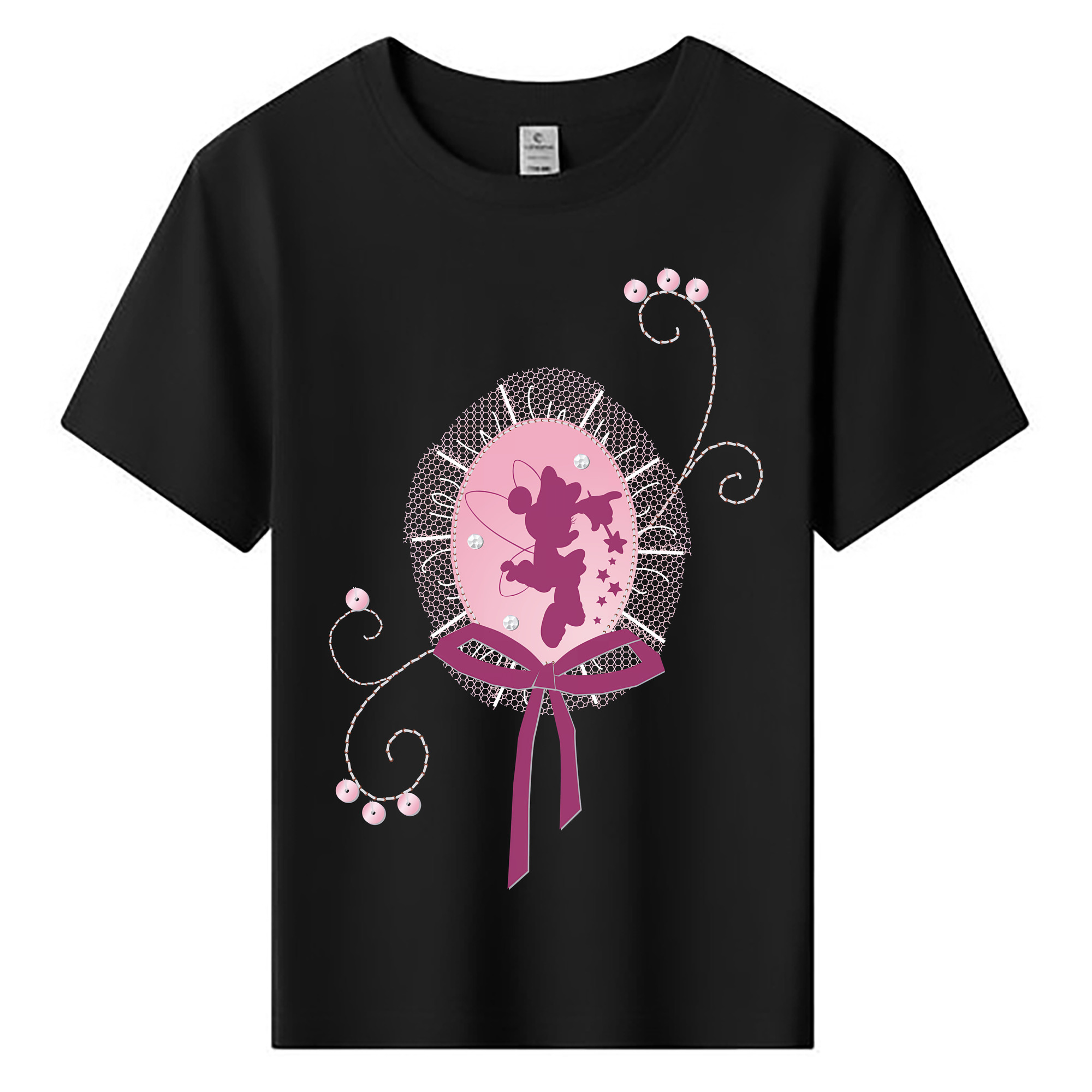 （画像用） ミッキーマウス Mickey Mouse 綿100％キッズTシャツ（フロントプリント）