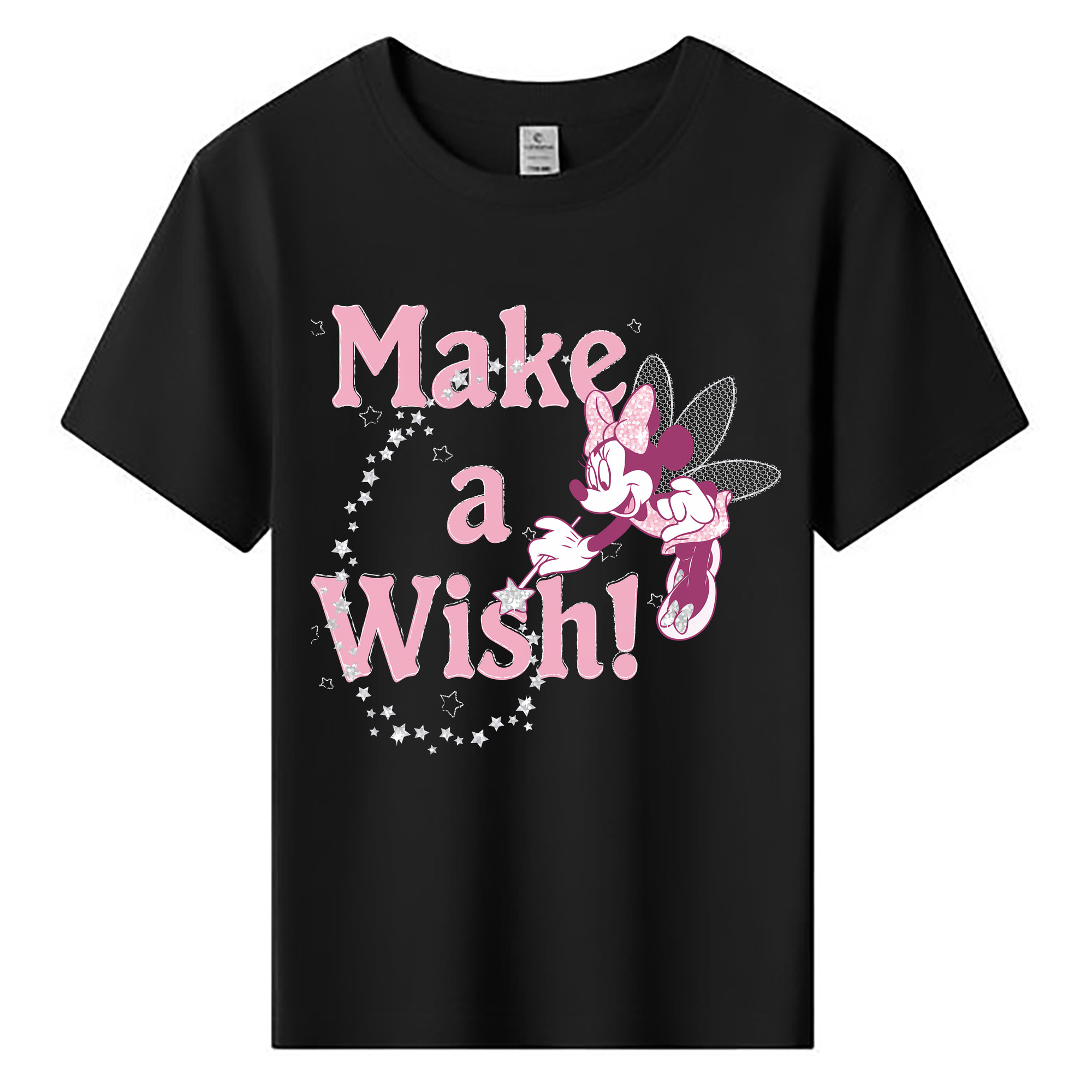 （画像用） ミッキーマウス Mickey Mouse 綿100％キッズTシャツ（フロントプリント）