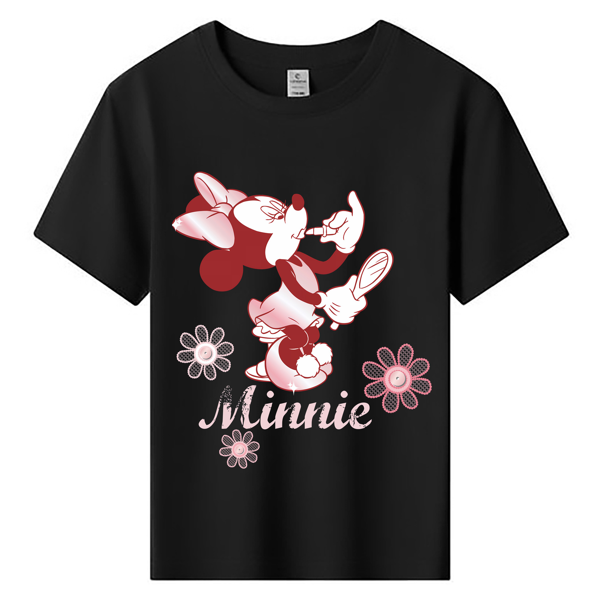 （画像用） ミッキーマウス Mickey Mouse 綿100％キッズTシャツ（フロントプリント）