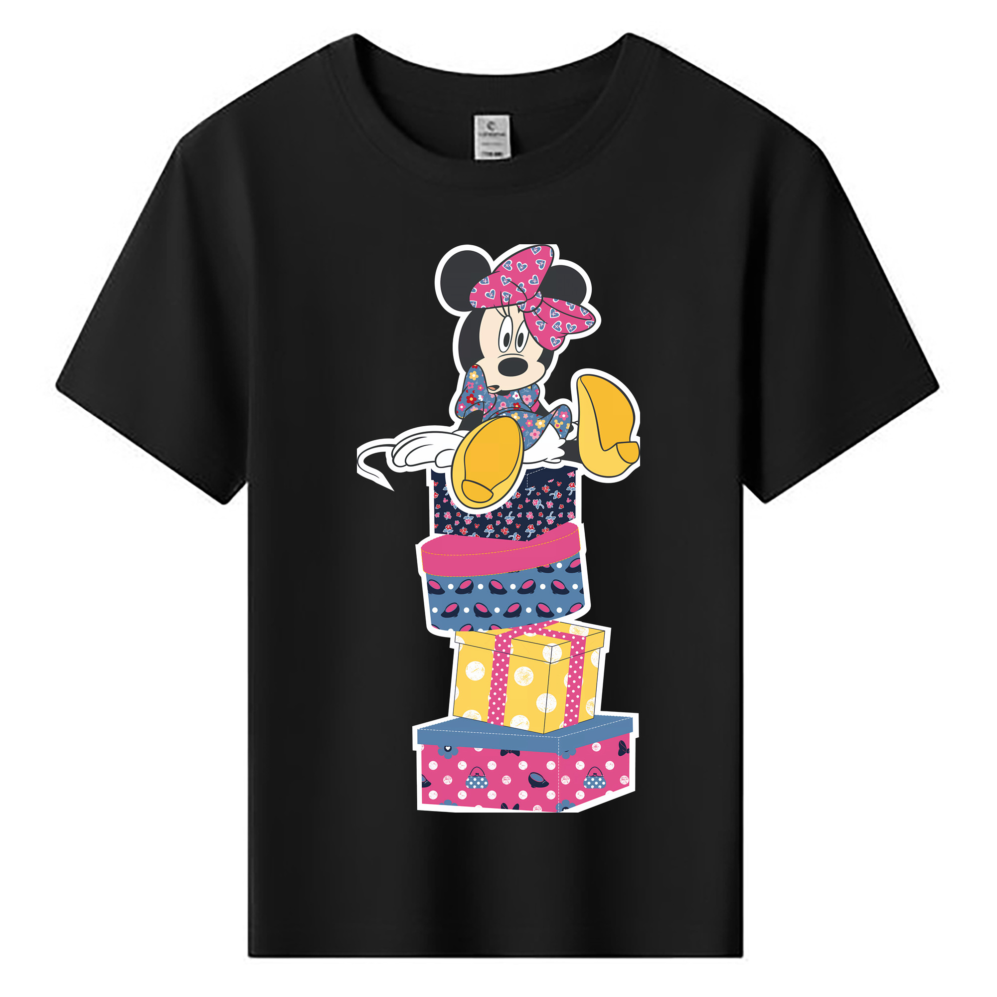 （画像用） ミッキーマウス Mickey Mouse 綿100％キッズTシャツ（フロントプリント）