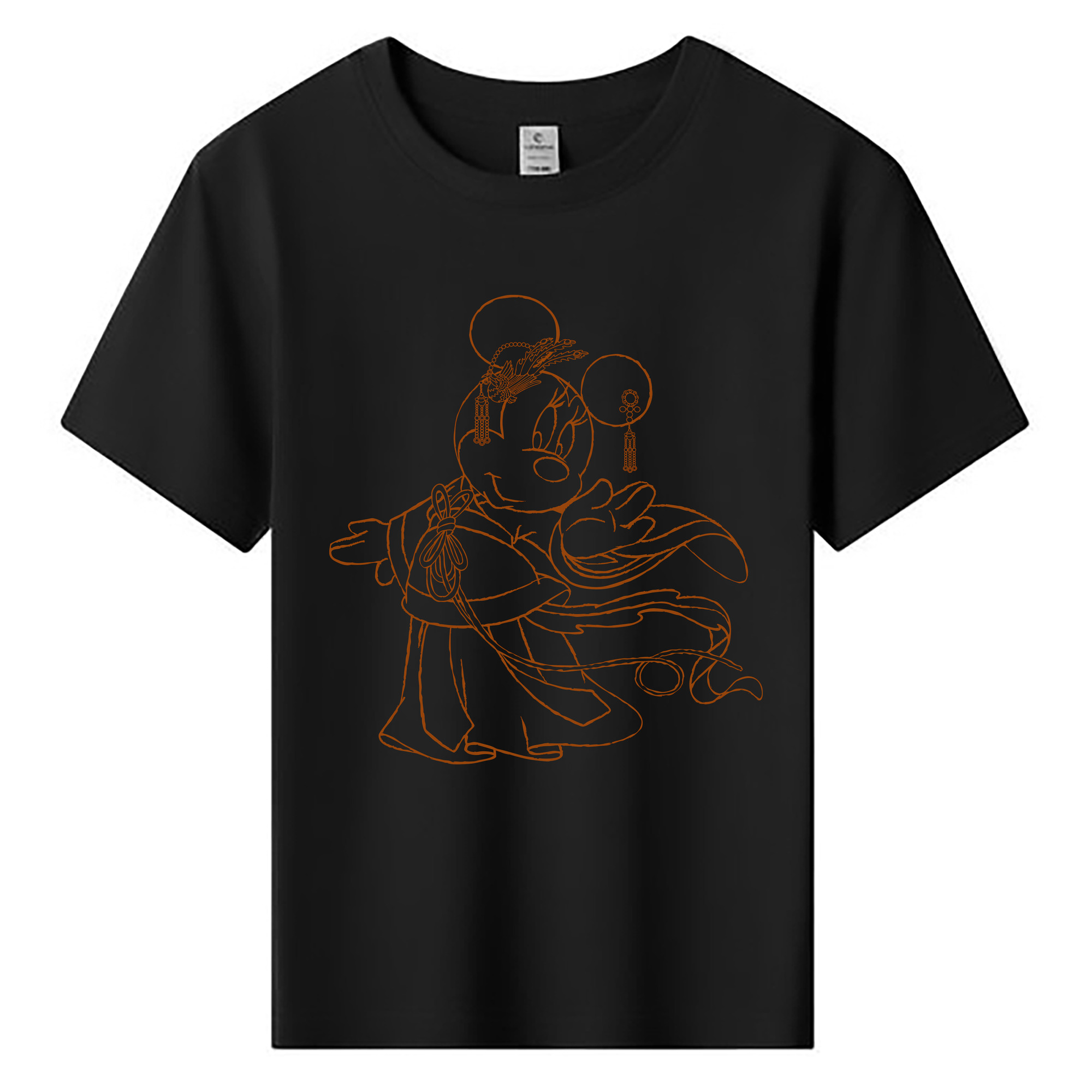 （画像用） ミッキーマウス Mickey Mouse 綿100％キッズTシャツ（フロントプリント）