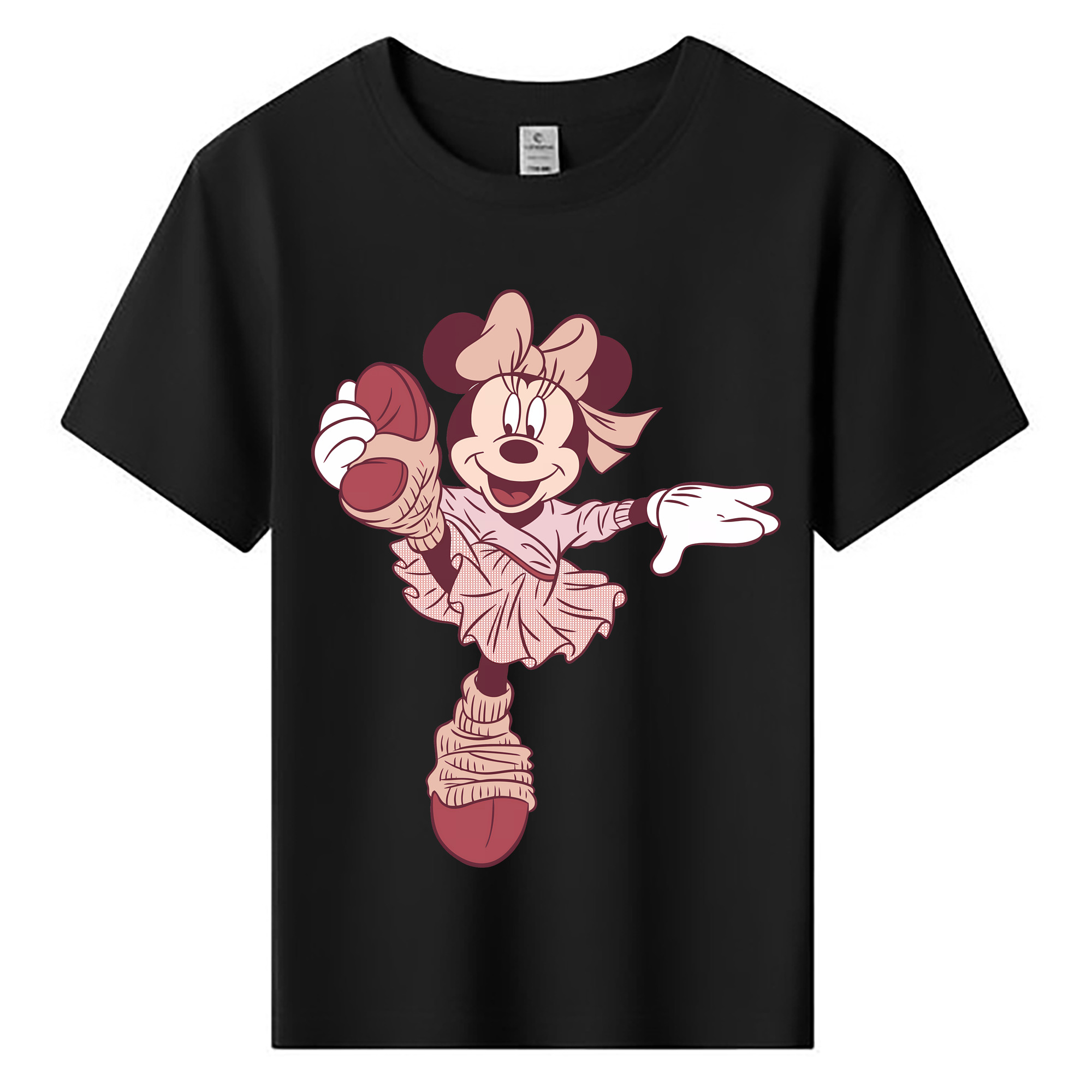 （画像用） ミッキーマウス Mickey Mouse 綿100％キッズTシャツ（フロントプリント）