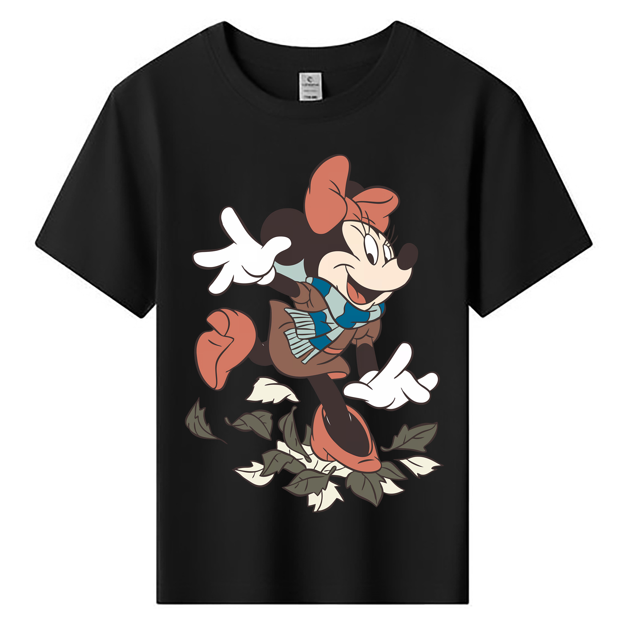 （画像用） ミッキーマウス Mickey Mouse 綿100％キッズTシャツ（フロントプリント）
