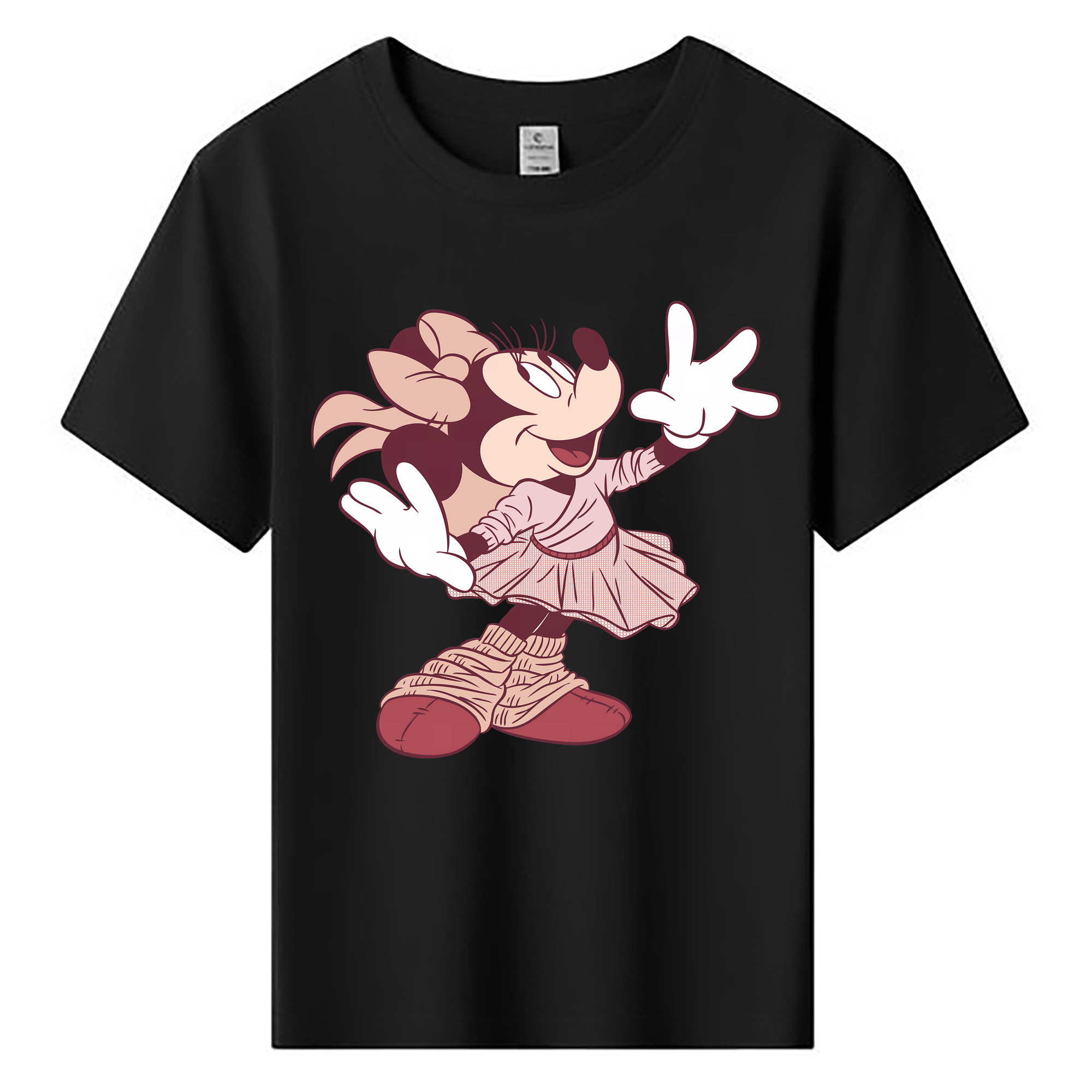 （画像用） ミッキーマウス Mickey Mouse 綿100％キッズTシャツ（フロントプリント）